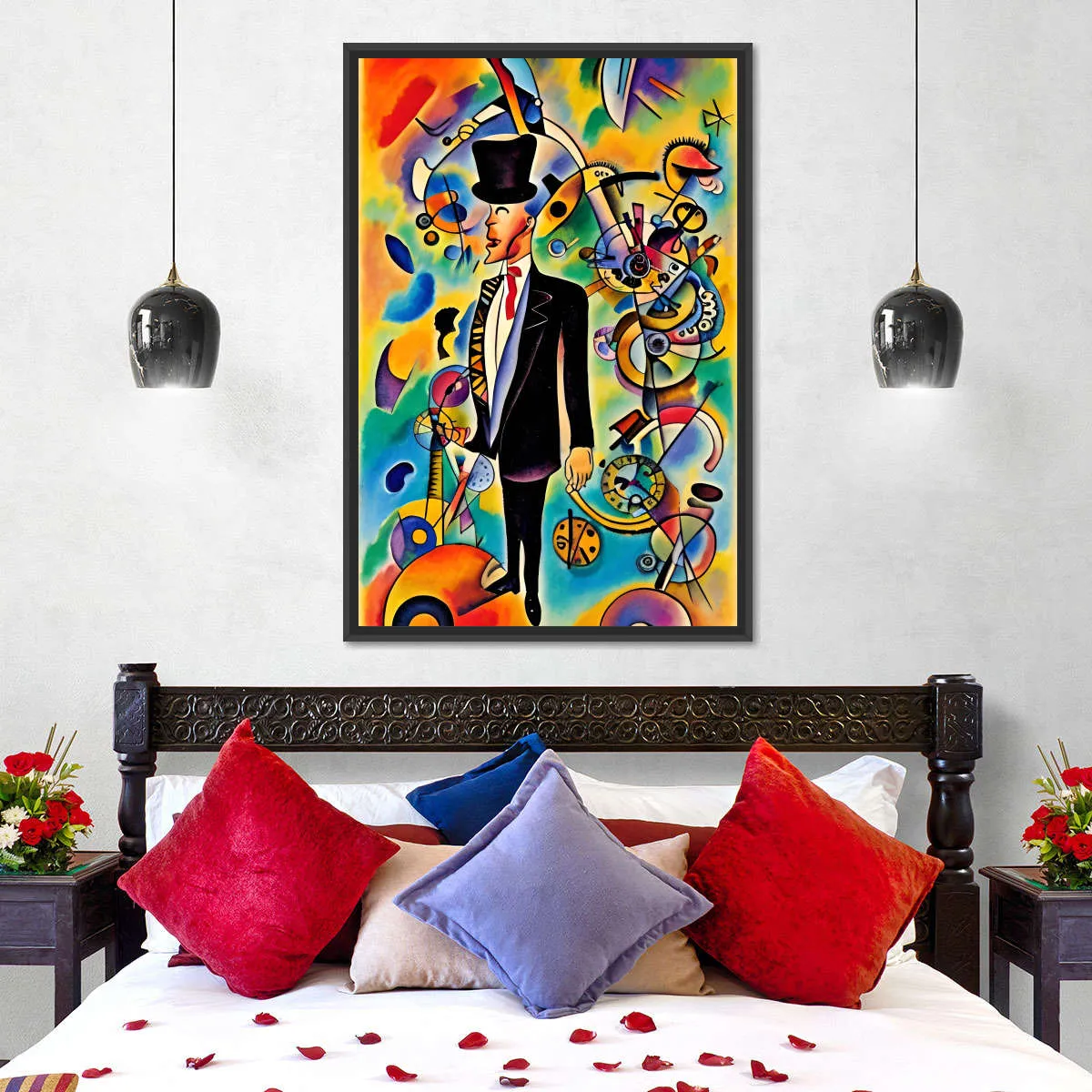 A Businessman - In The Style Of Picasso Wall Art