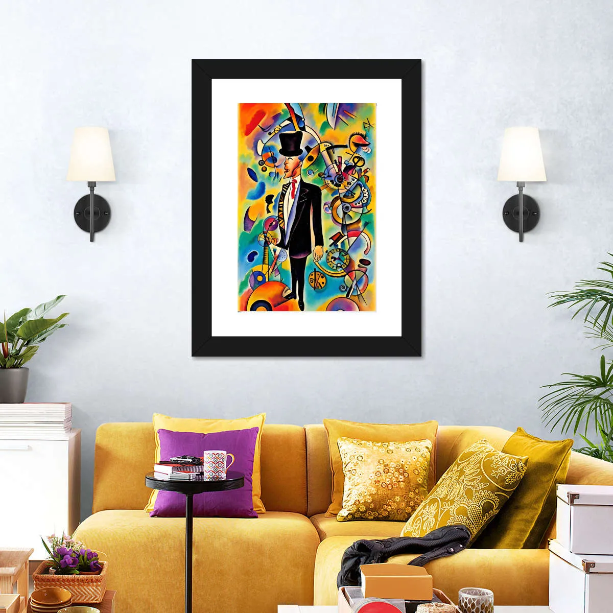 A Businessman - In The Style Of Picasso Wall Art