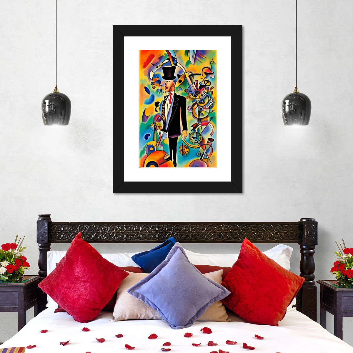 A Businessman - In The Style Of Picasso Wall Art