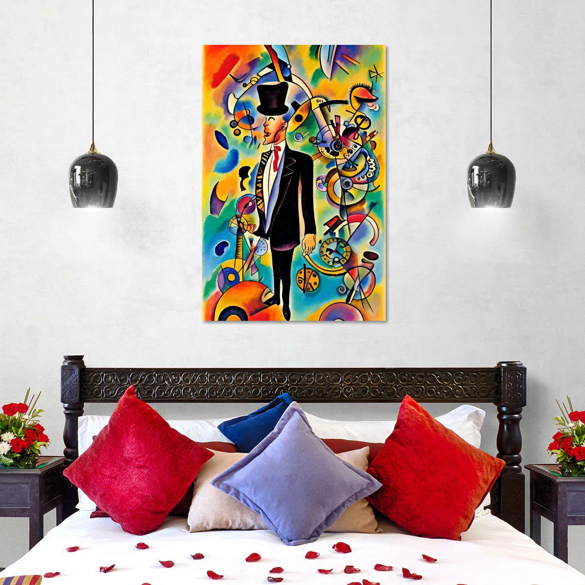 A Businessman - In The Style Of Picasso Wall Art