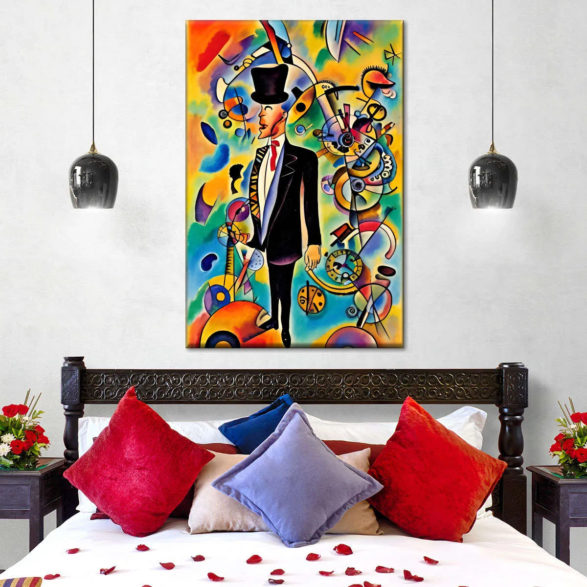 A Businessman - In The Style Of Picasso Wall Art