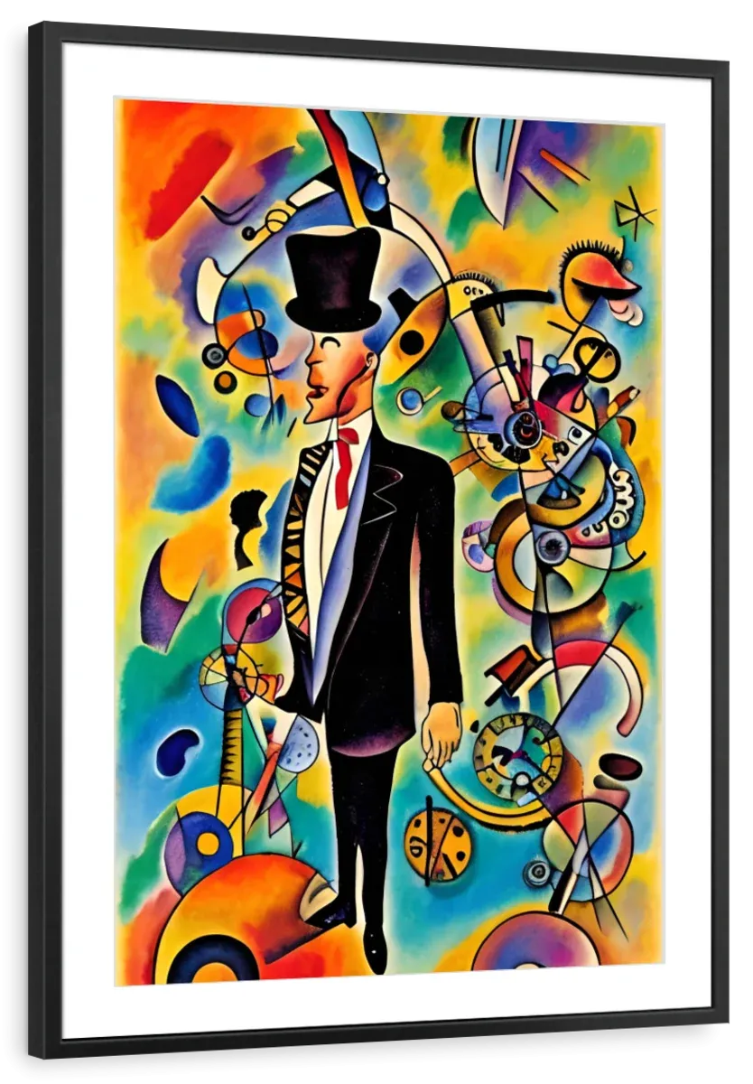 A Businessman - In The Style Of Picasso Wall Art