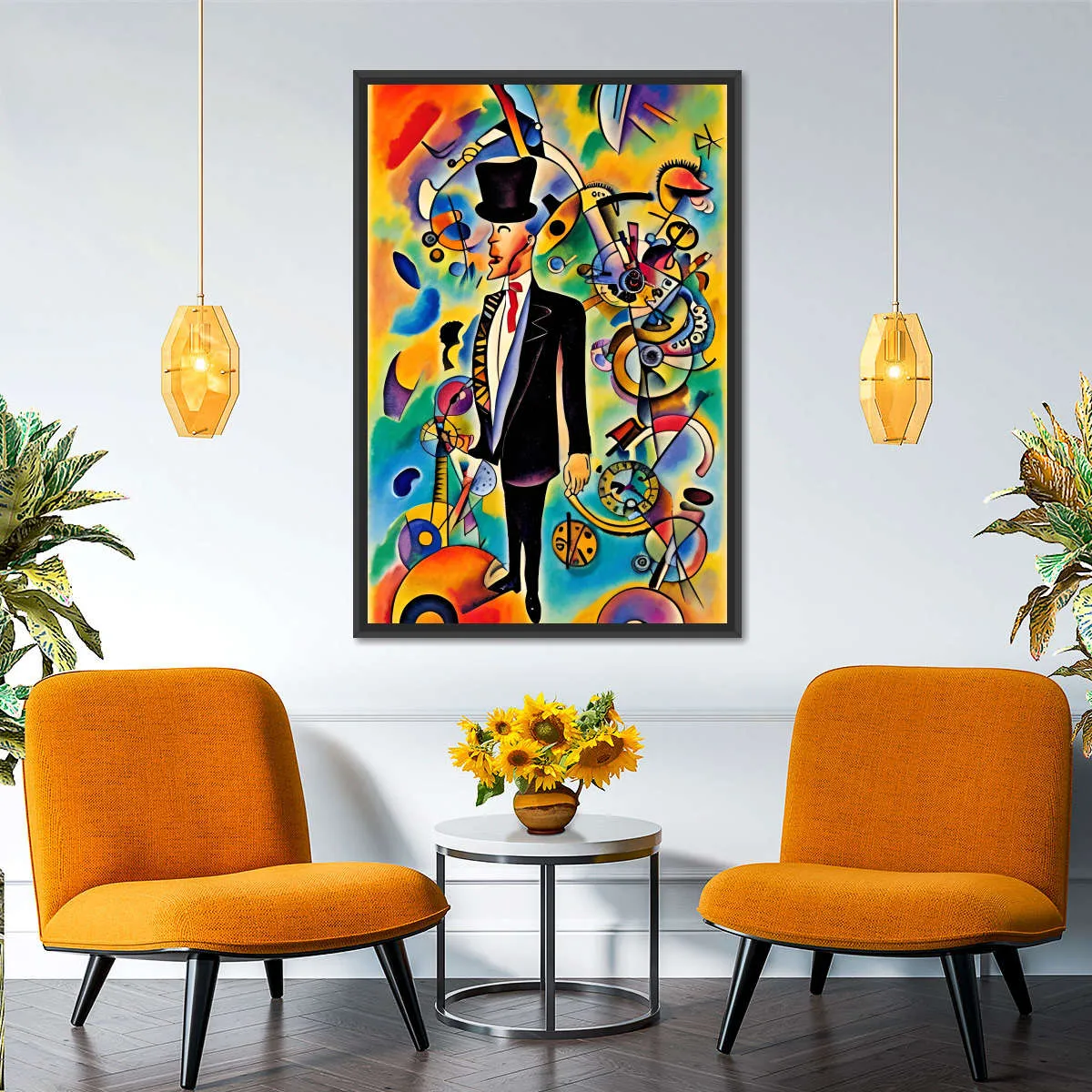 A Businessman - In The Style Of Picasso Wall Art