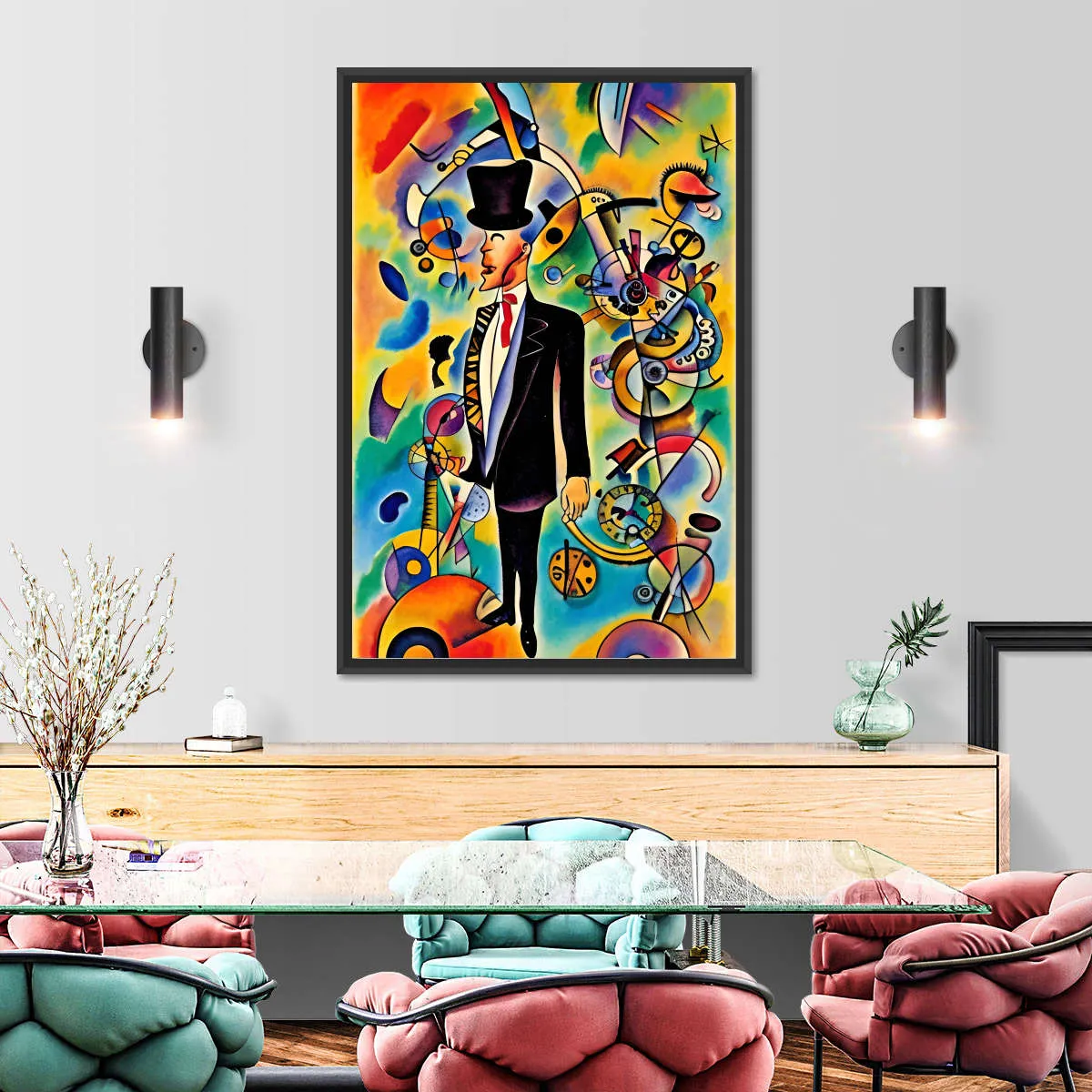 A Businessman - In The Style Of Picasso Wall Art