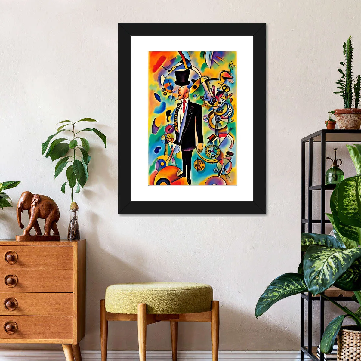 A Businessman - In The Style Of Picasso Wall Art