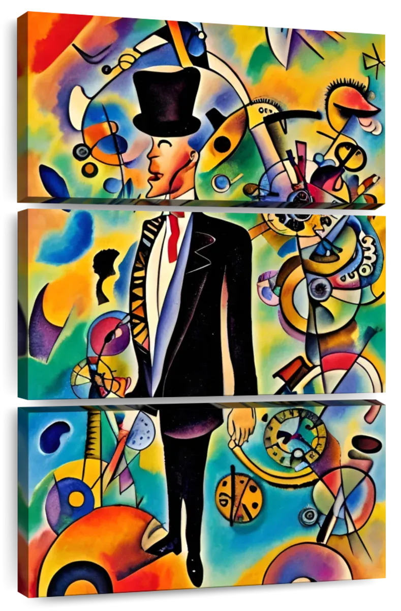A Businessman - In The Style Of Picasso Wall Art