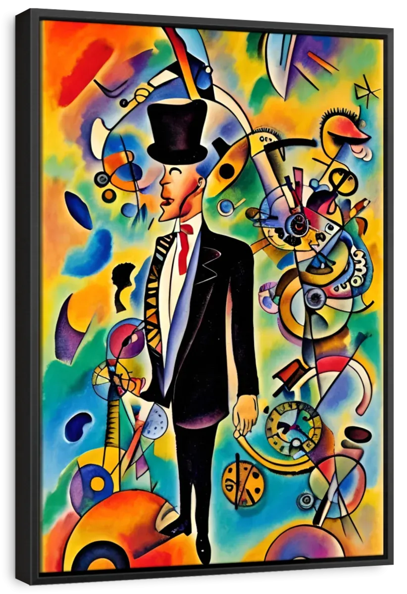 A Businessman - In The Style Of Picasso Wall Art
