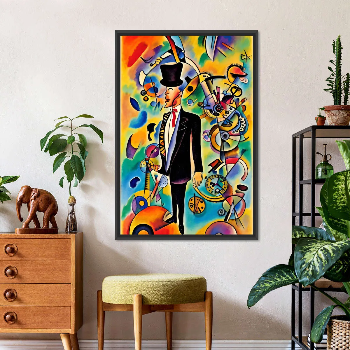 A Businessman - In The Style Of Picasso Wall Art