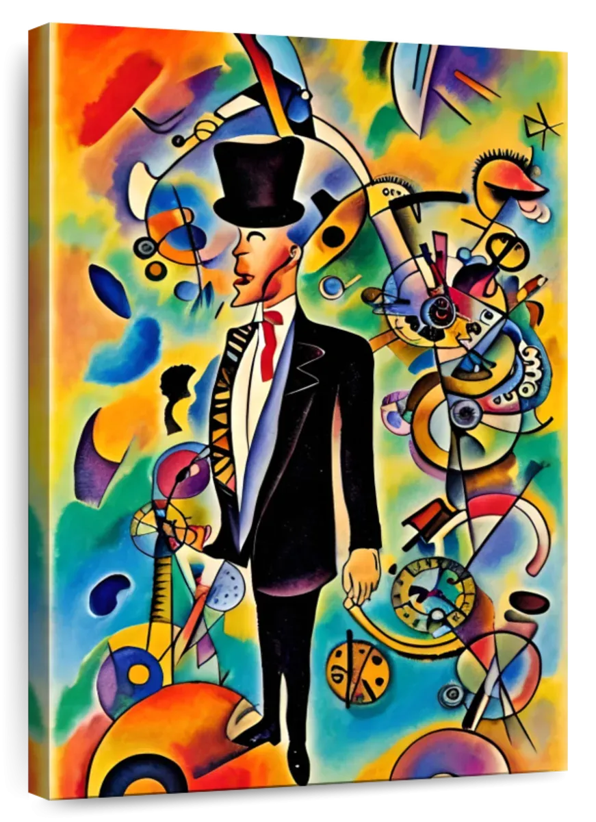 A Businessman - In The Style Of Picasso Wall Art