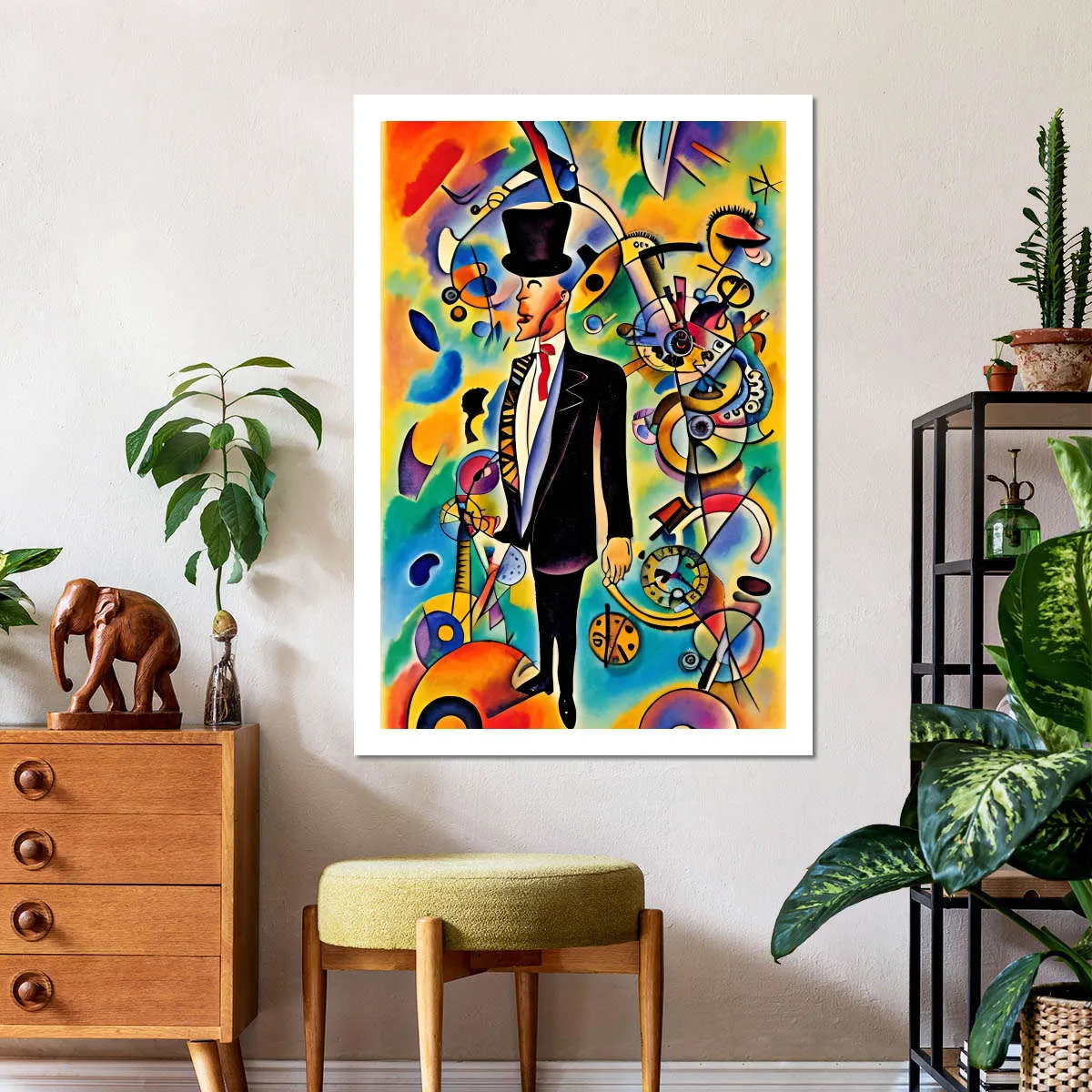 A Businessman - In The Style Of Picasso Wall Art