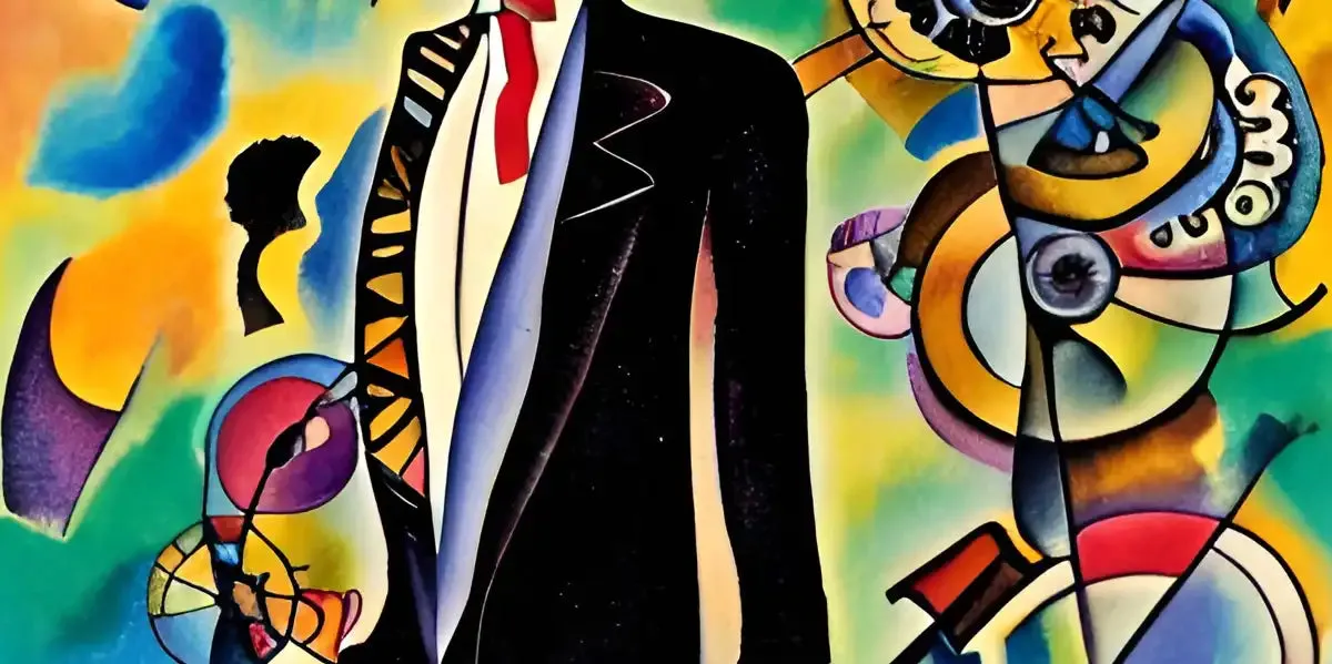 A Businessman - In The Style Of Picasso Wall Art