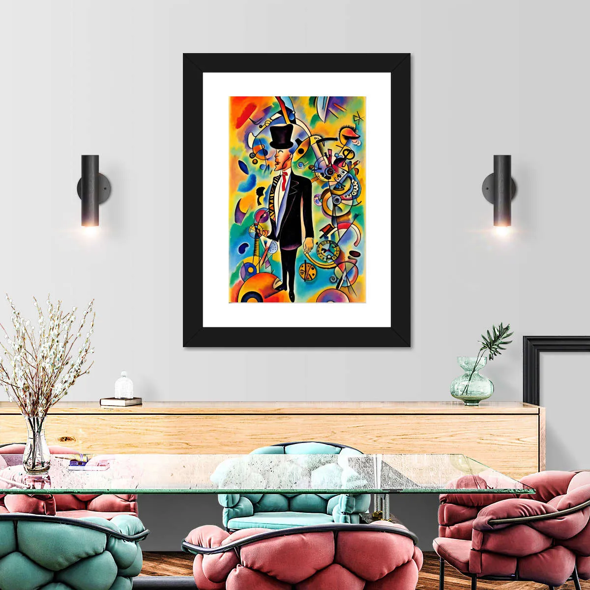 A Businessman - In The Style Of Picasso Wall Art