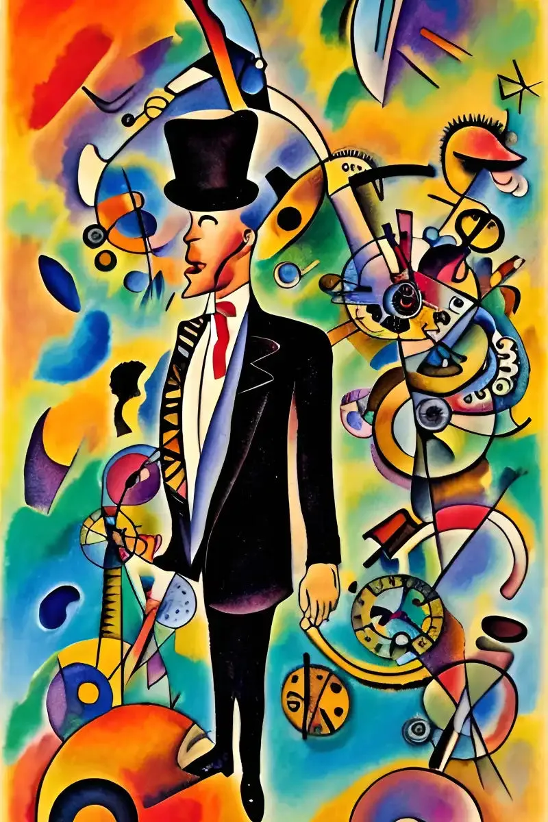 A Businessman - In The Style Of Picasso Wall Art
