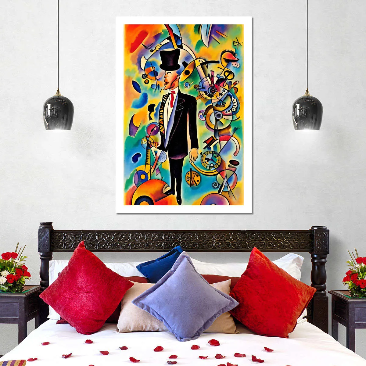 A Businessman - In The Style Of Picasso Wall Art