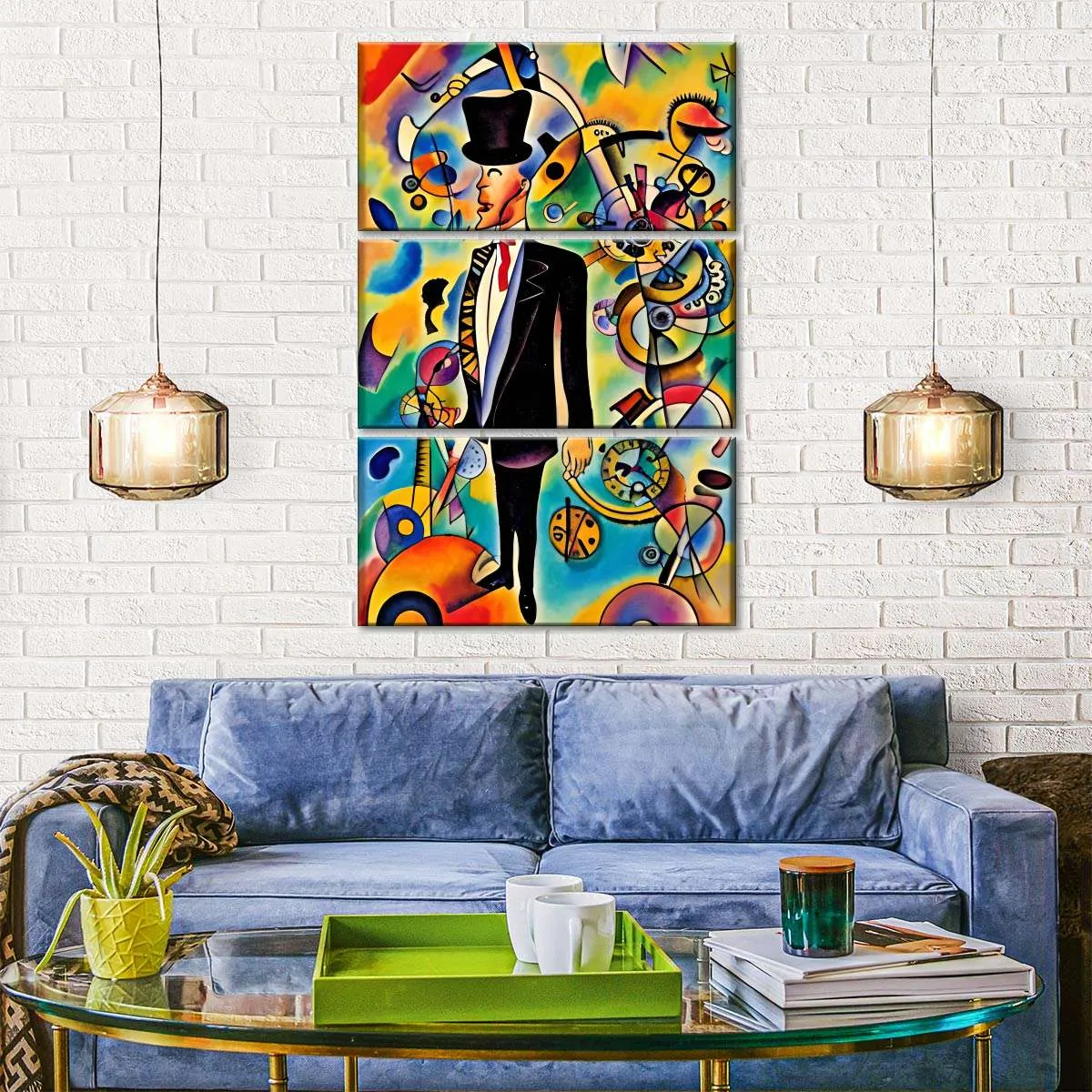 A Businessman - In The Style Of Picasso Wall Art