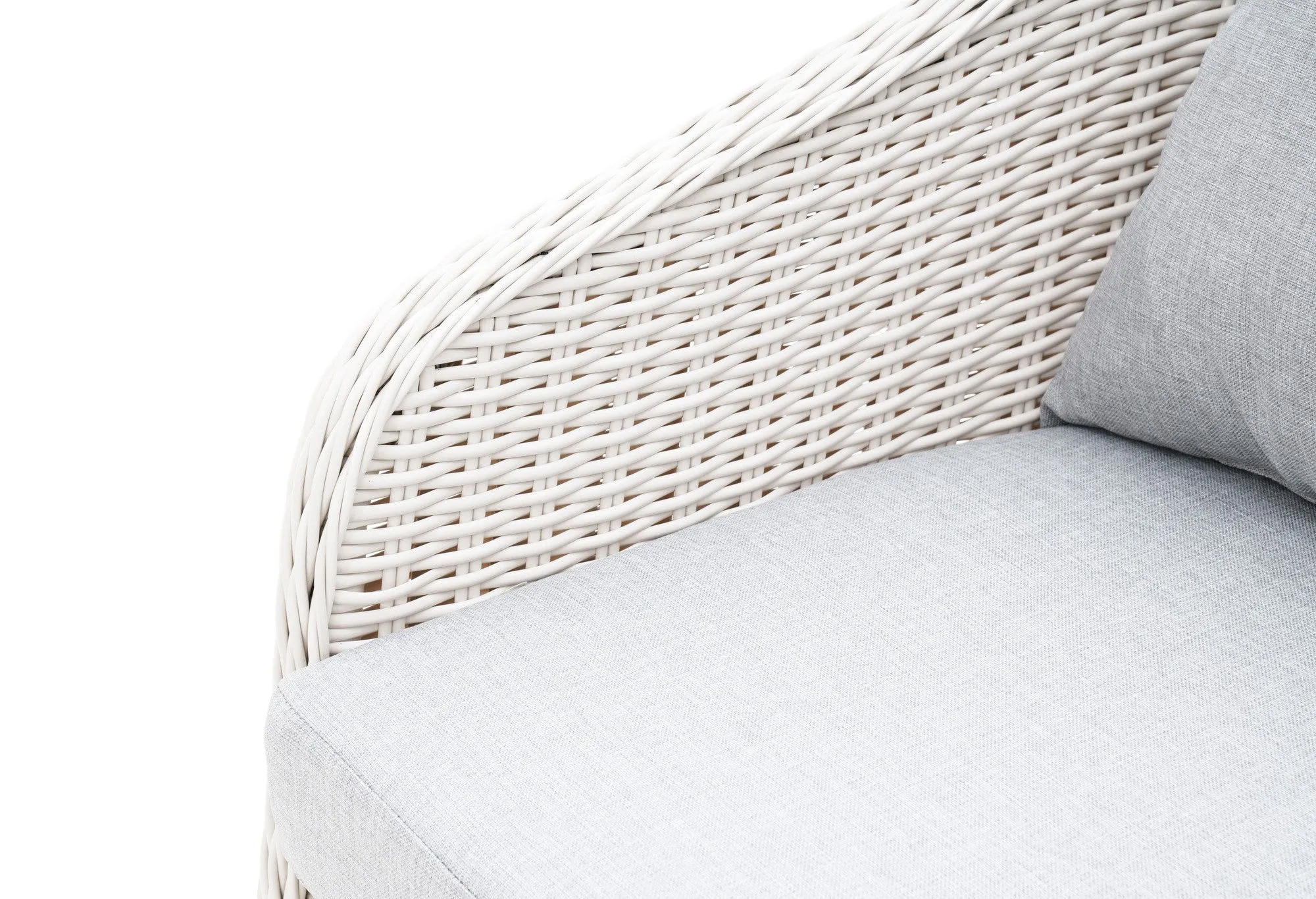 Albert 5pcs Outdoor Lounge Set - White Wicker