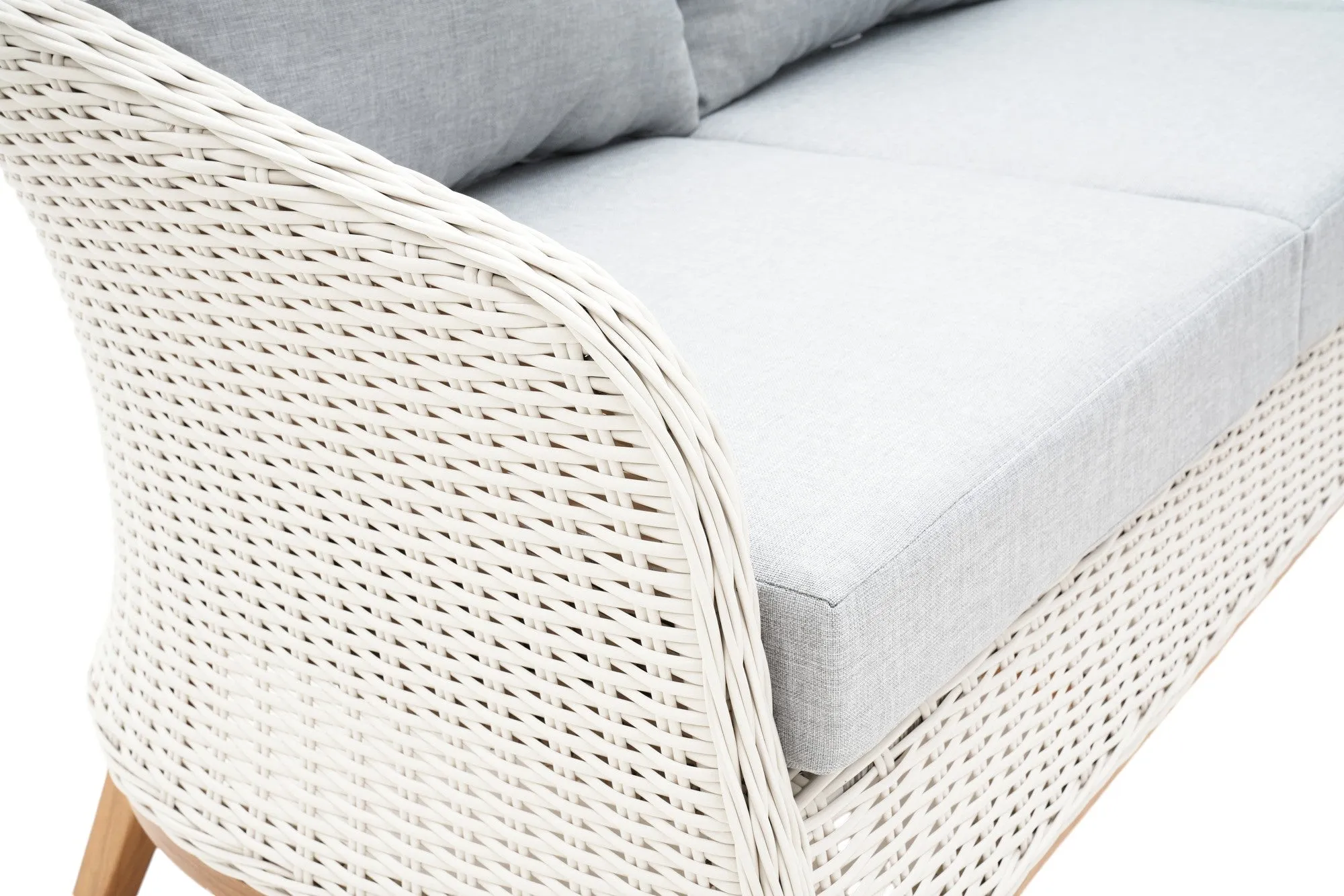 Albert 5pcs Outdoor Lounge Set - White Wicker
