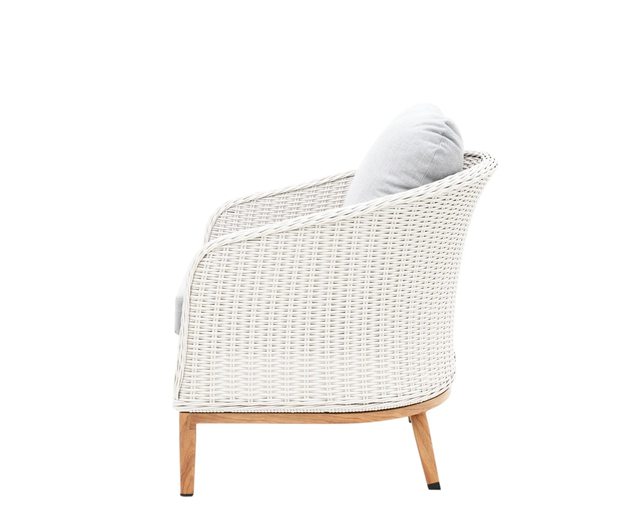 Albert 5pcs Outdoor Lounge Set - White Wicker