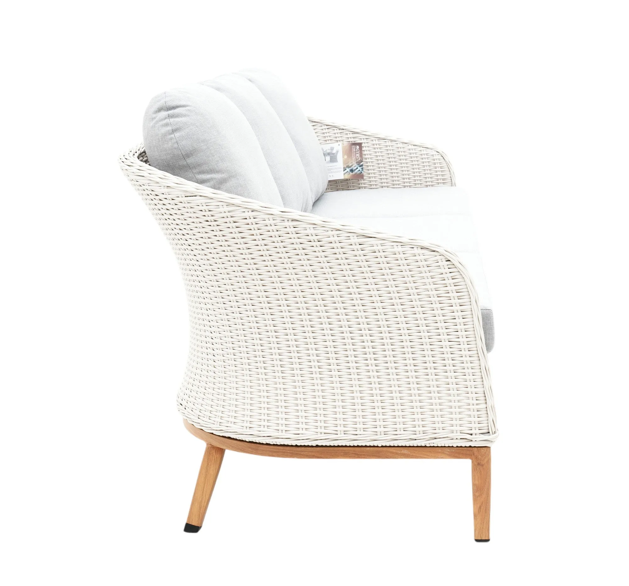 Albert 5pcs Outdoor Lounge Set - White Wicker
