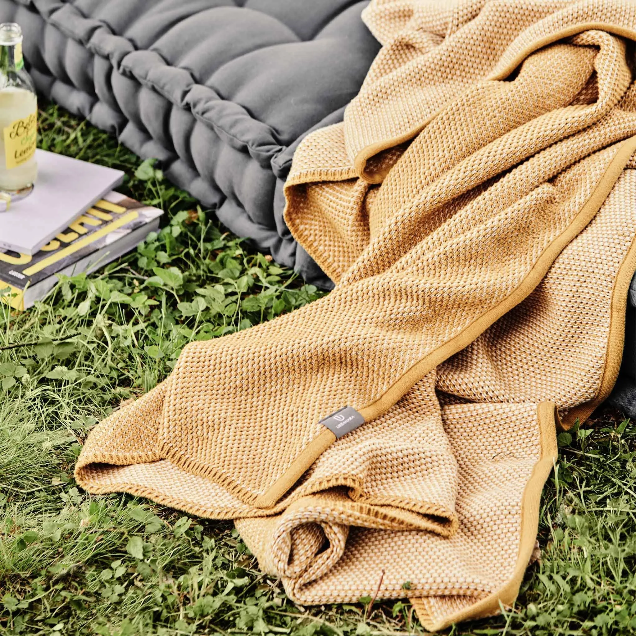 Alvor Blanket [Mustard/Off-white]