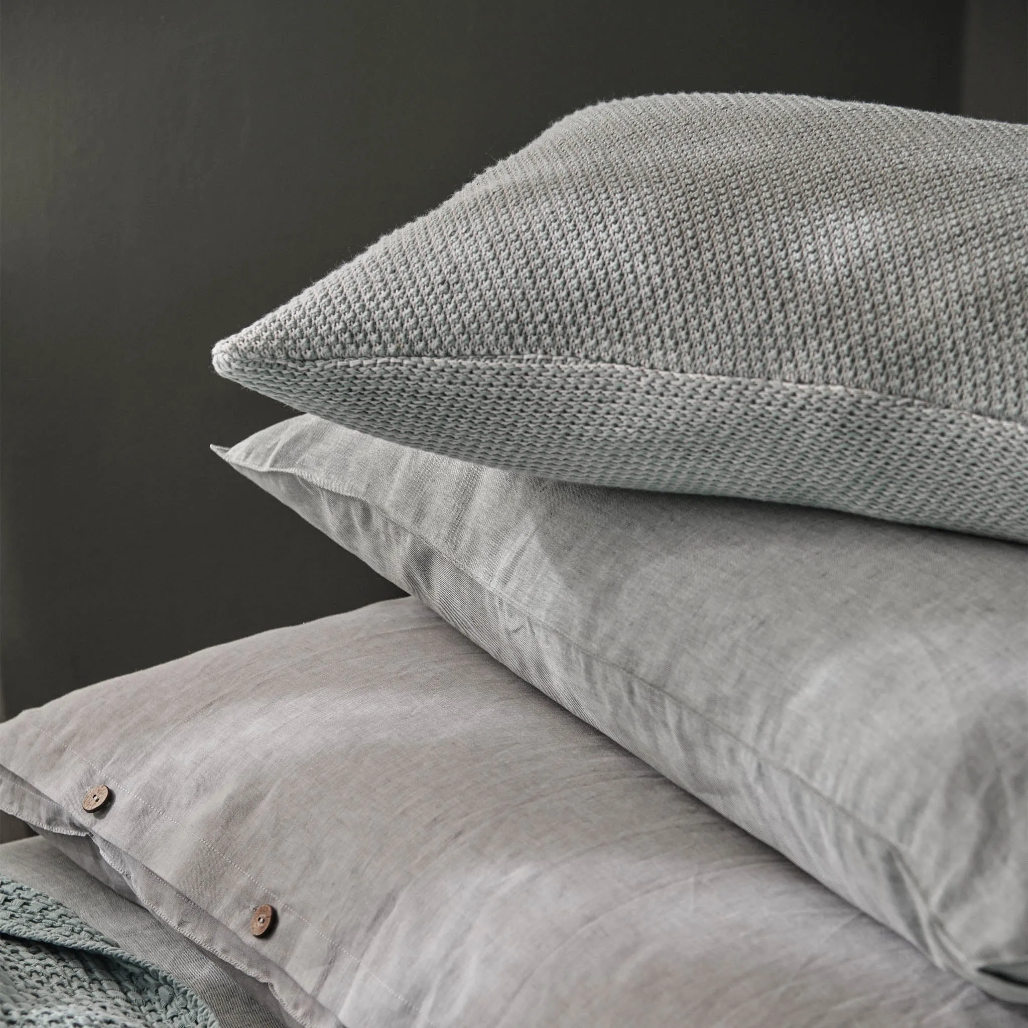 Alvor Cushion Cover [Green grey/Silver grey]