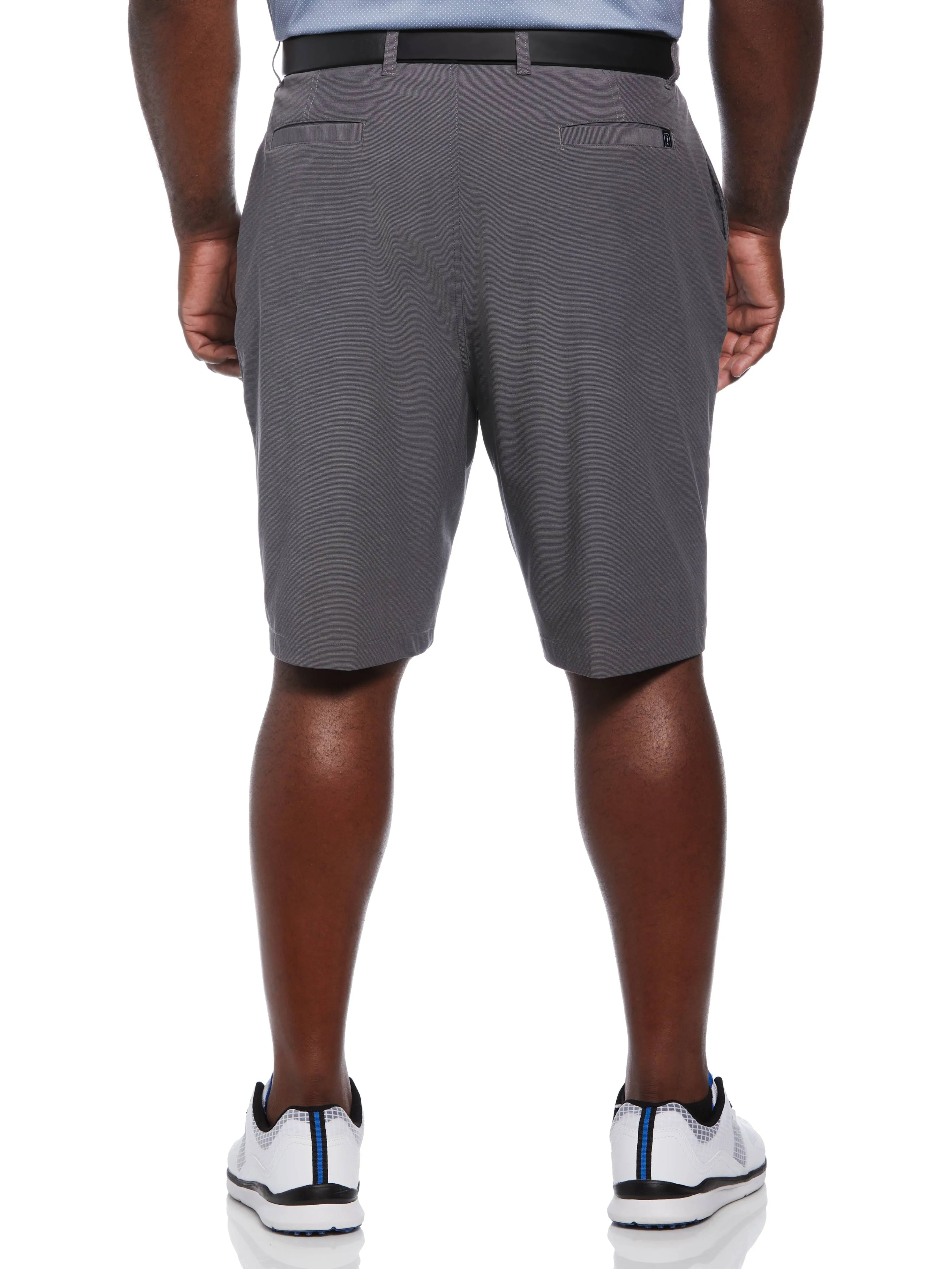 Big & Tall Flat Front Horizontal Textured Golf Short