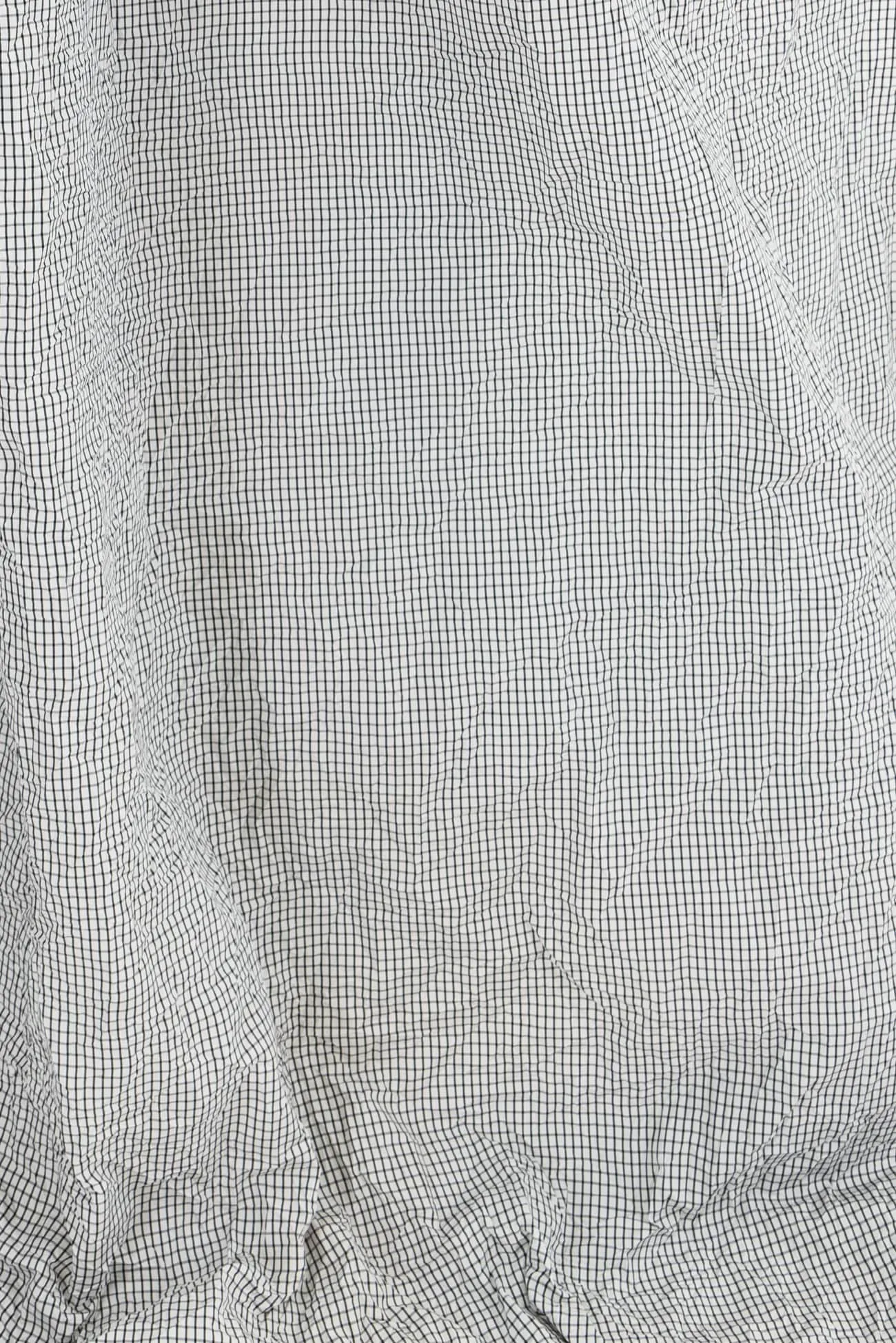 Black Windowpane Check Taffeta Woven