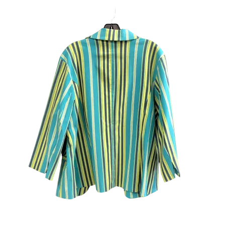Blazer By Ashley Stewart In Striped Pattern, Size: 18