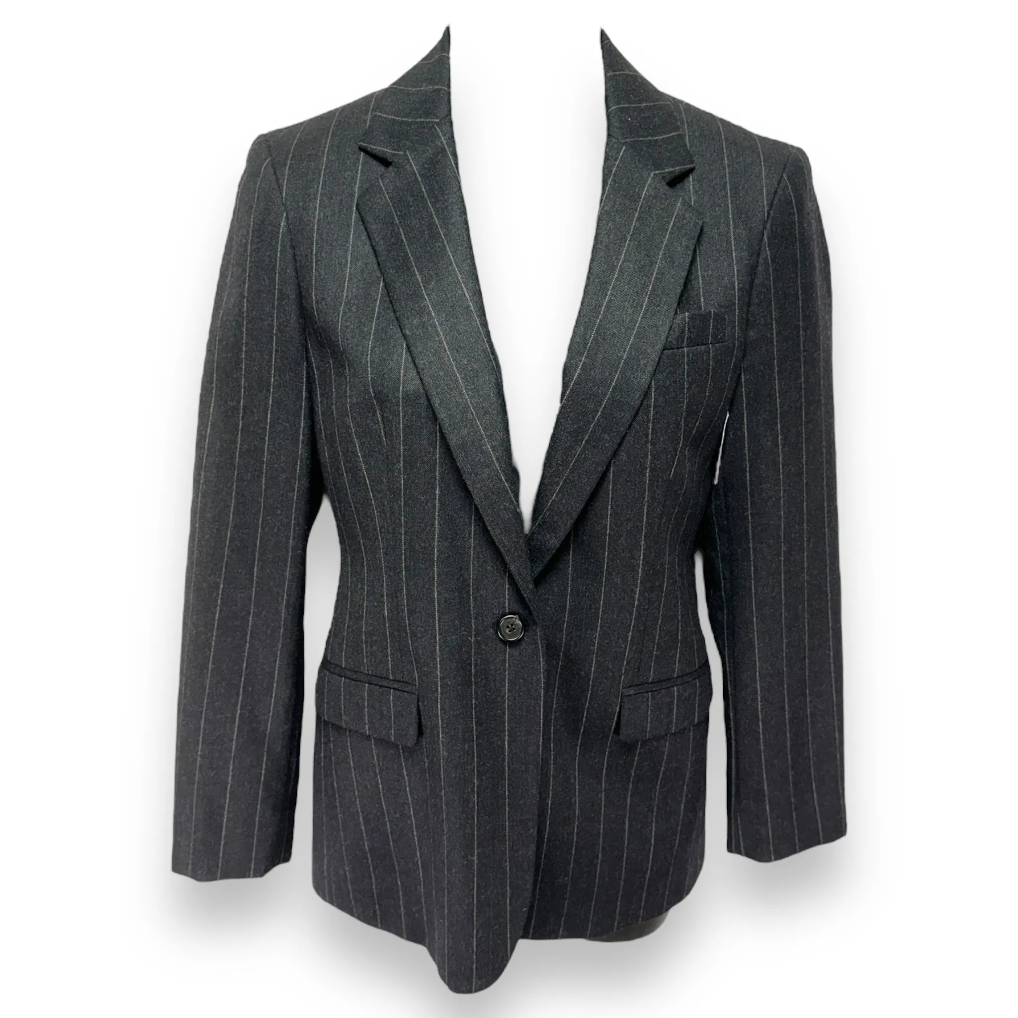 Blazer By Lauren By Ralph Lauren In Striped Pattern, Size: 2
