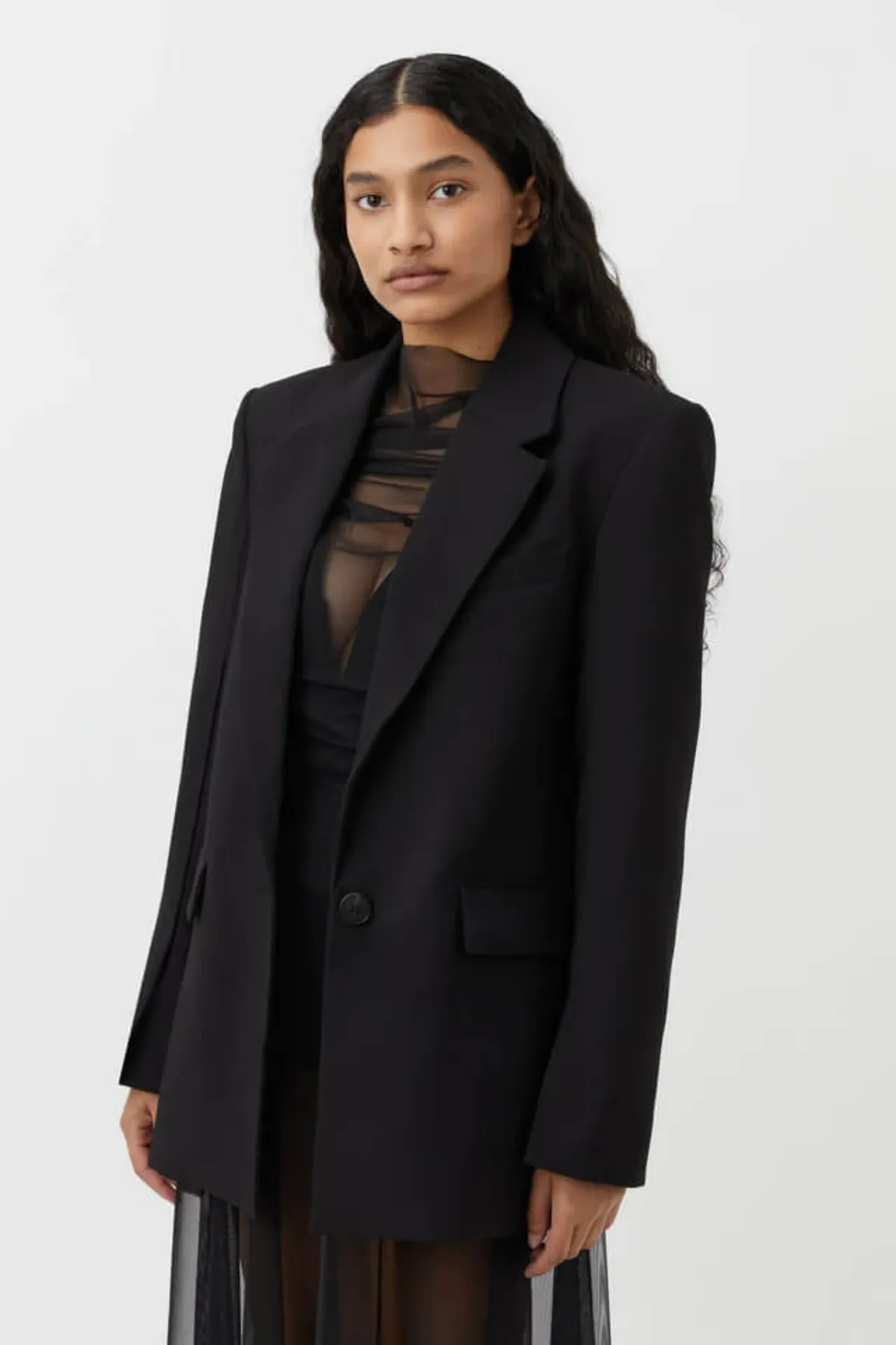 CAMELLIA TAILORED BLAZER BLACK