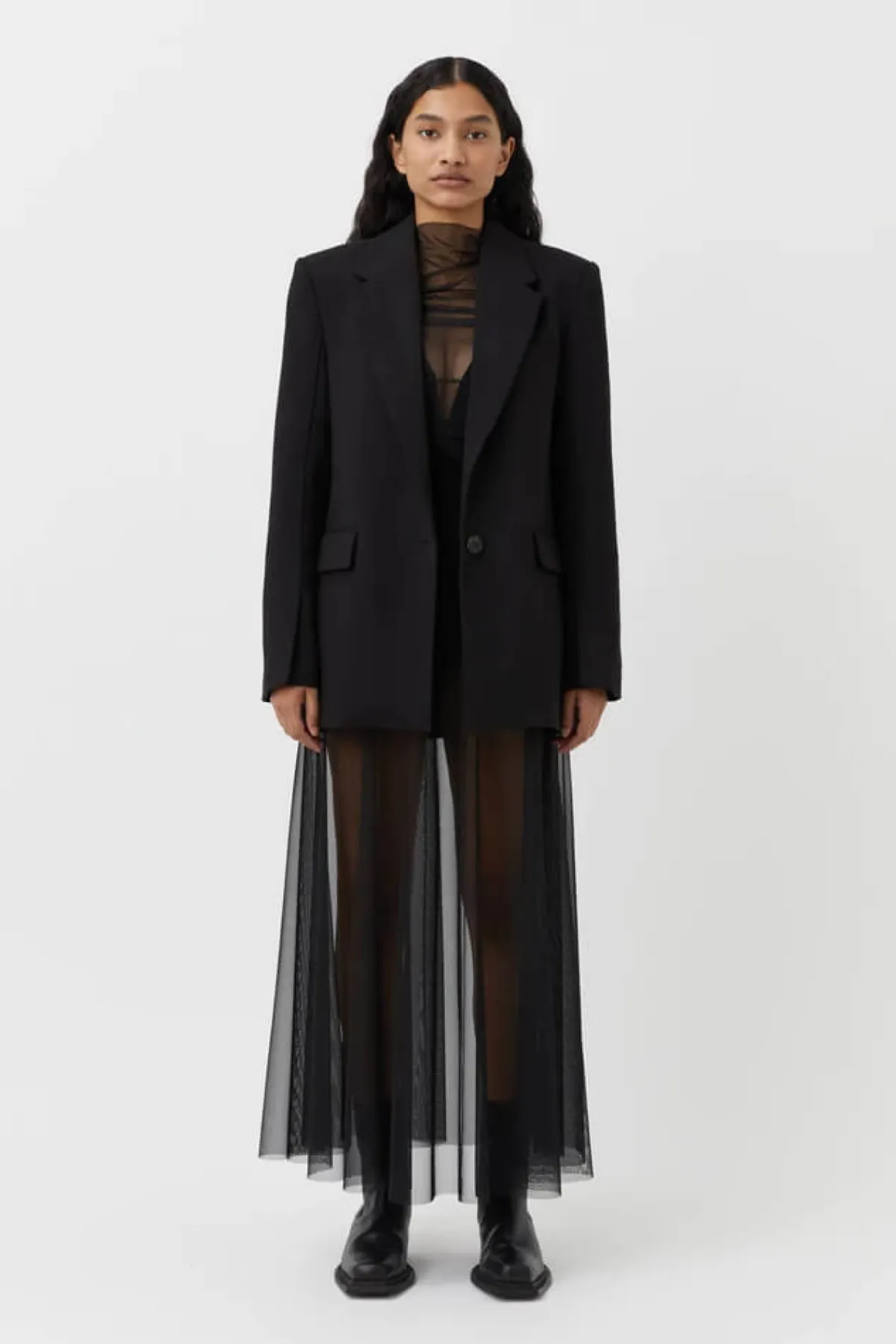 CAMELLIA TAILORED BLAZER BLACK