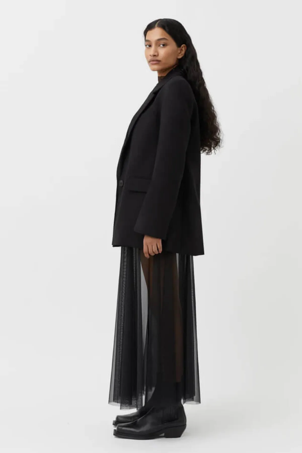 CAMELLIA TAILORED BLAZER BLACK