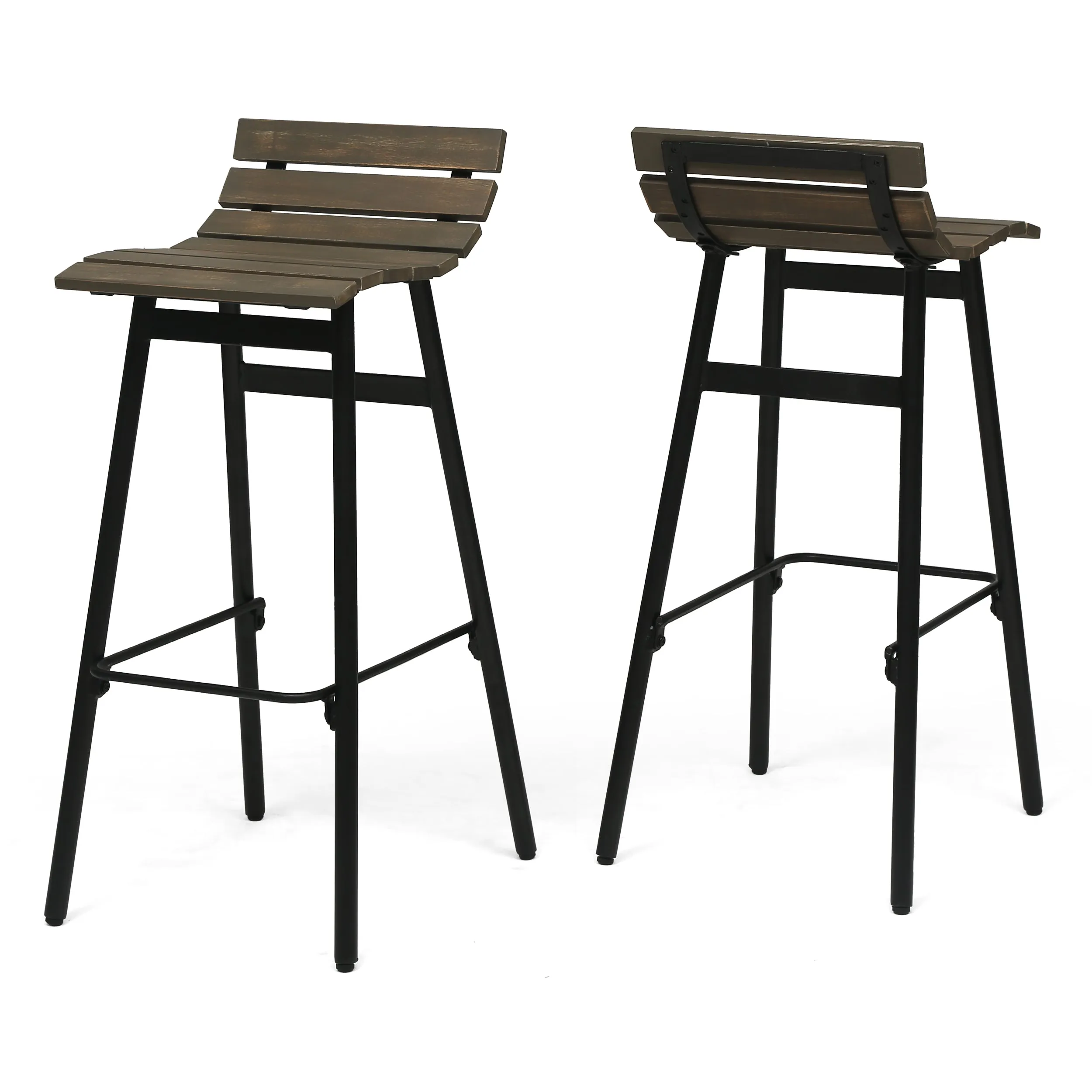 Camron 35" Wooden Barstool (Set of 2)