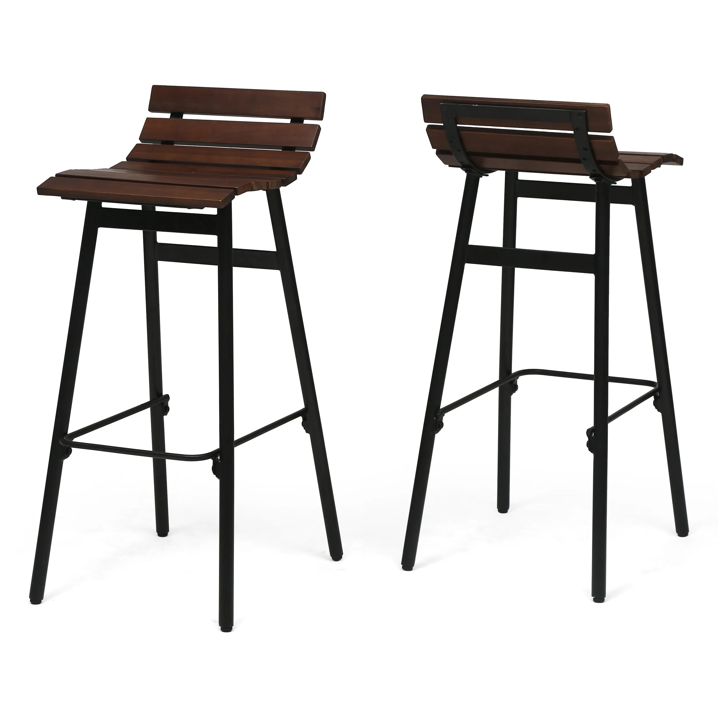 Camron 35" Wooden Barstool (Set of 2)