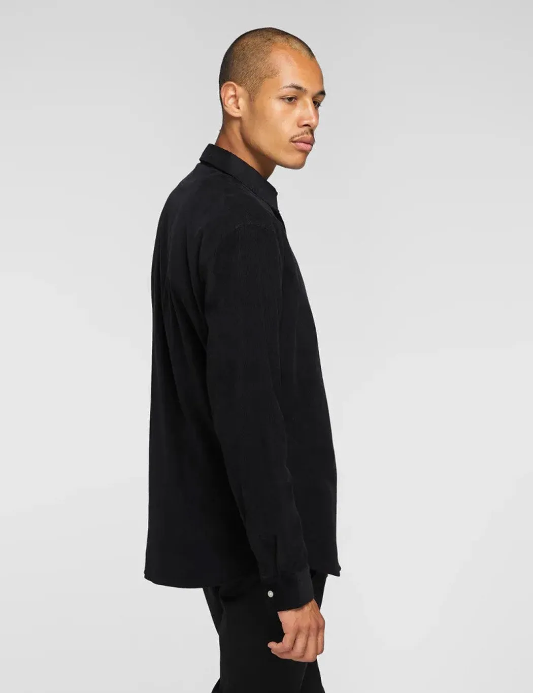 Edwin Minimal Babycord Shirt - Black
