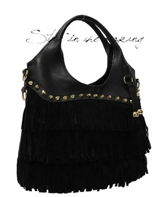Fringe with Tassles Designer Inspired Handbag