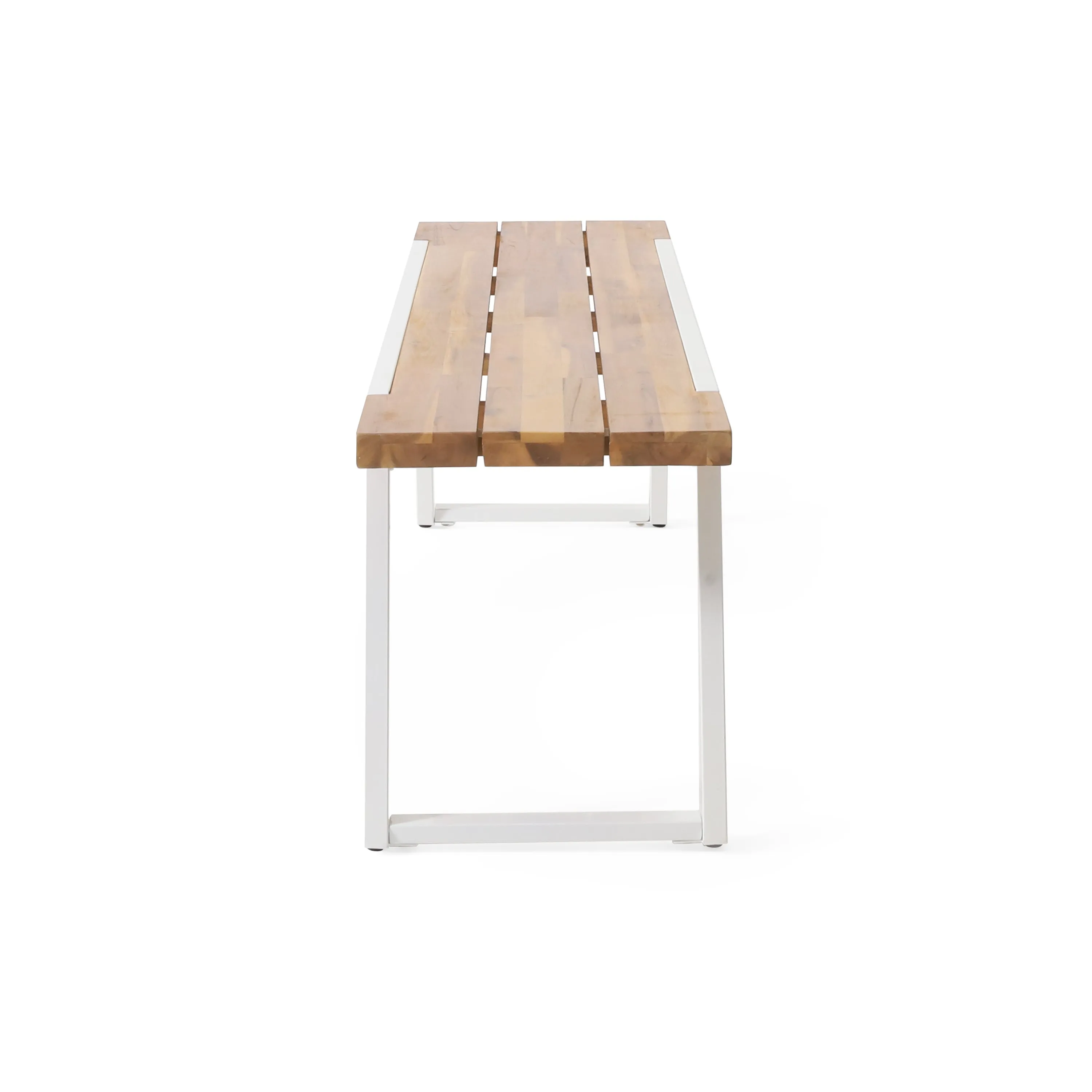 Gebo Outdoor Modern Acacia Wood Dining Bench