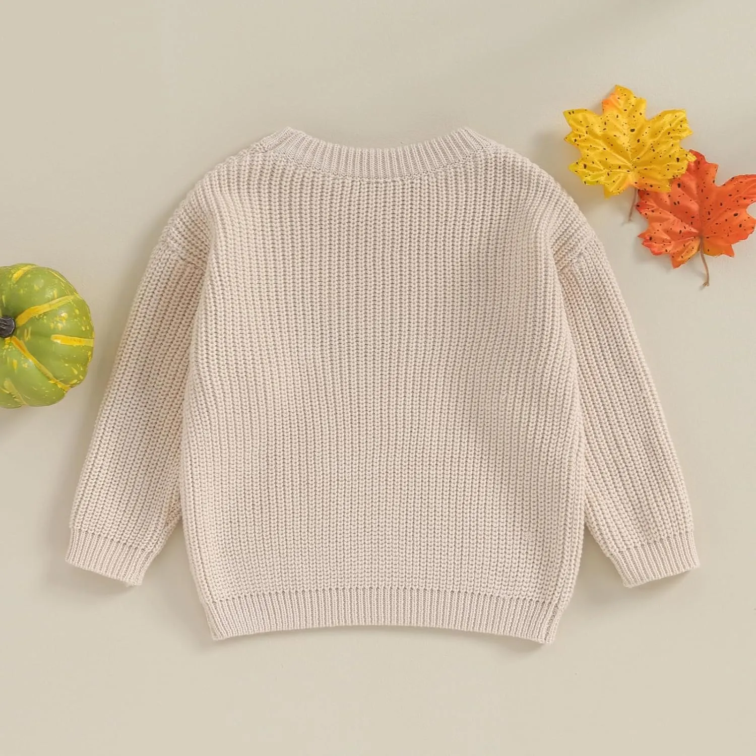Infant Baby Boy Girl Oversized Knit Sweater Chunky Long Sleeve Pullover Sweater Shirts Warm Fall Winter Tops Clothes