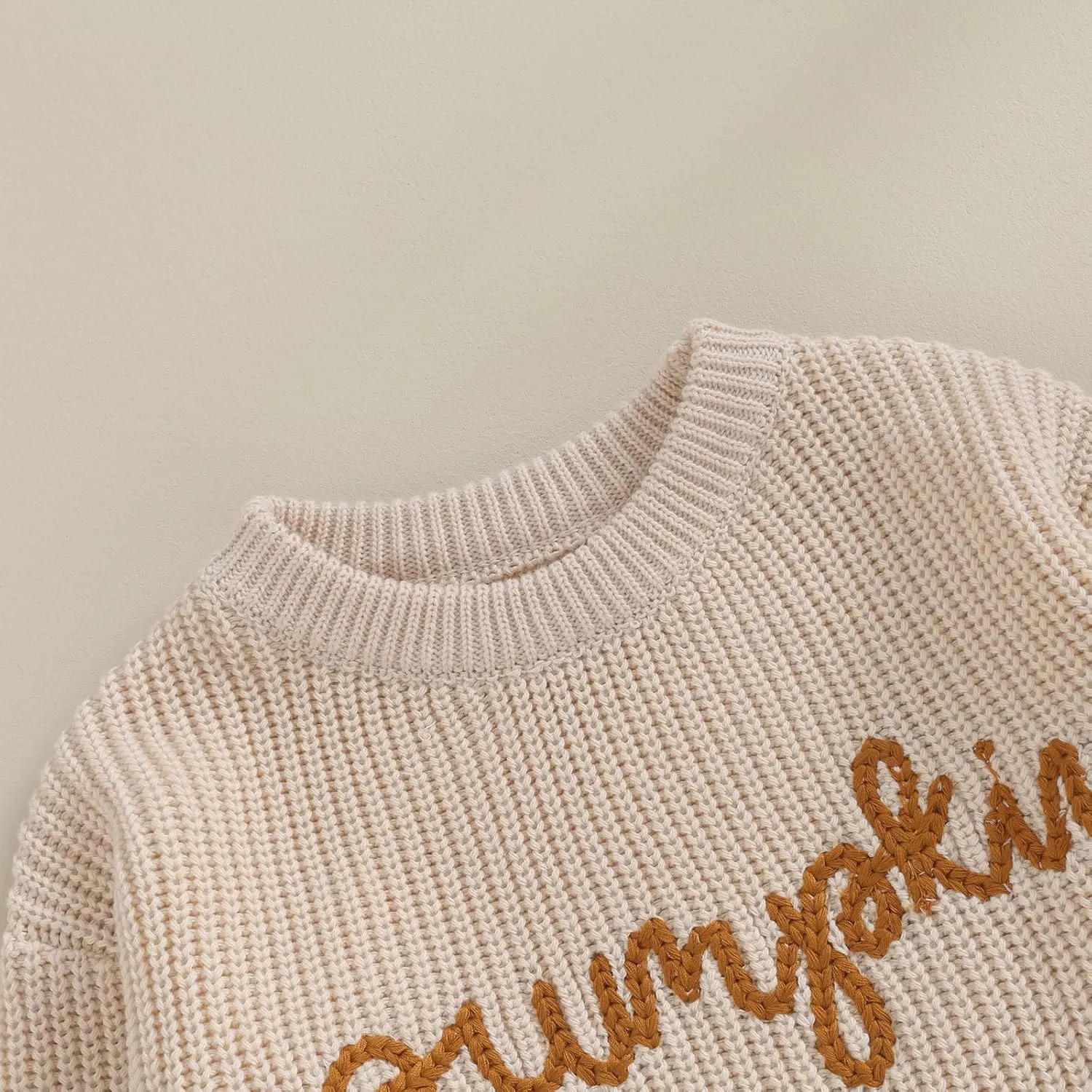 Infant Baby Boy Girl Oversized Knit Sweater Chunky Long Sleeve Pullover Sweater Shirts Warm Fall Winter Tops Clothes