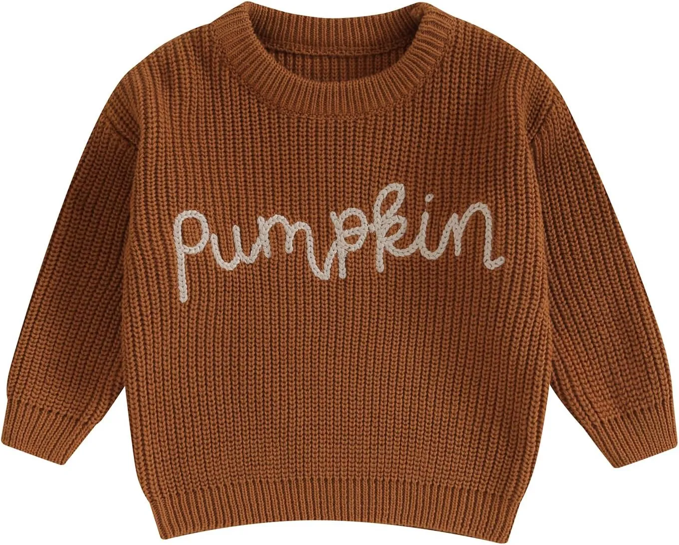 Infant Baby Boy Girl Oversized Knit Sweater Chunky Long Sleeve Pullover Sweater Shirts Warm Fall Winter Tops Clothes
