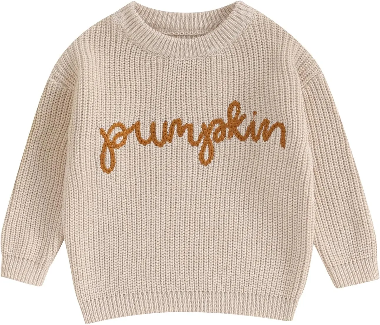 Infant Baby Boy Girl Oversized Knit Sweater Chunky Long Sleeve Pullover Sweater Shirts Warm Fall Winter Tops Clothes
