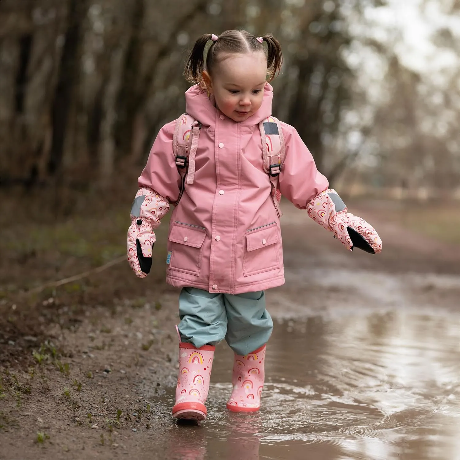 JAN & JUL Waterproof Fleece Lined Rain Jacket, Raincoat for Kids