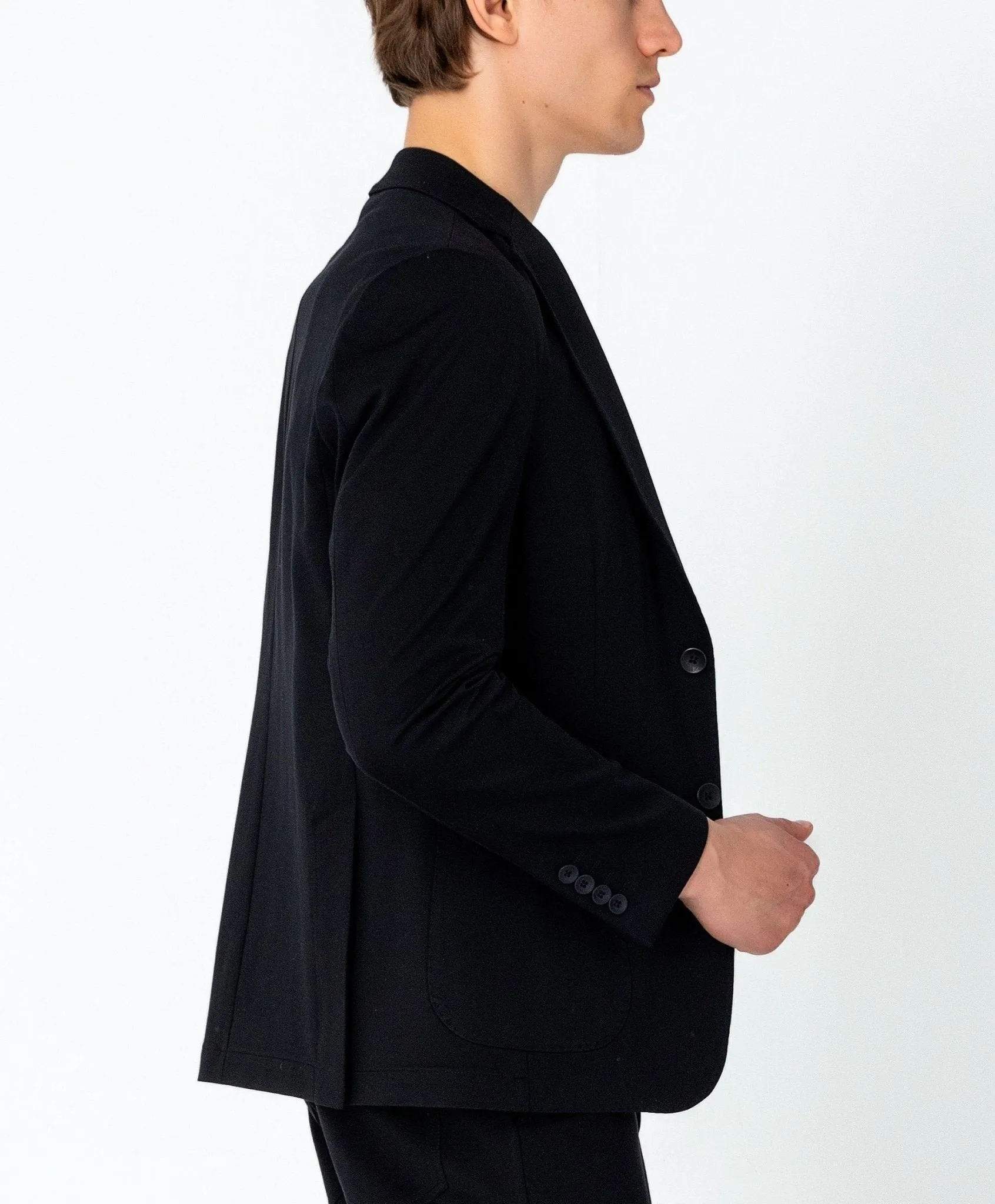 Lightweight Patch Pocket Jacket - Black