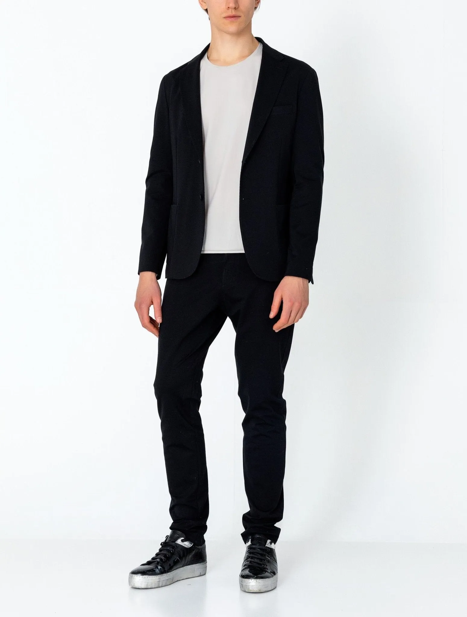 Lightweight Patch Pocket Jacket - Black