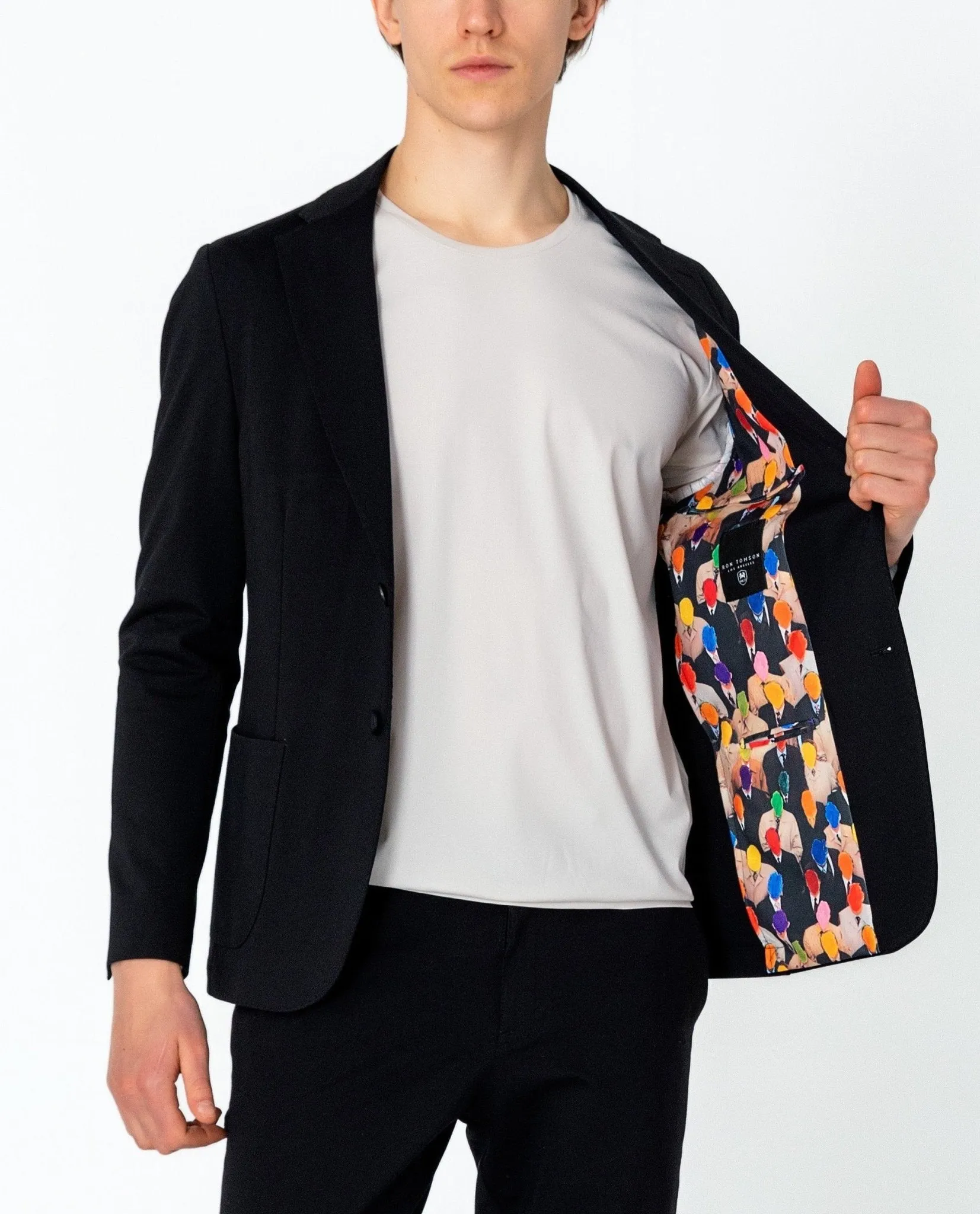 Lightweight Patch Pocket Jacket - Black