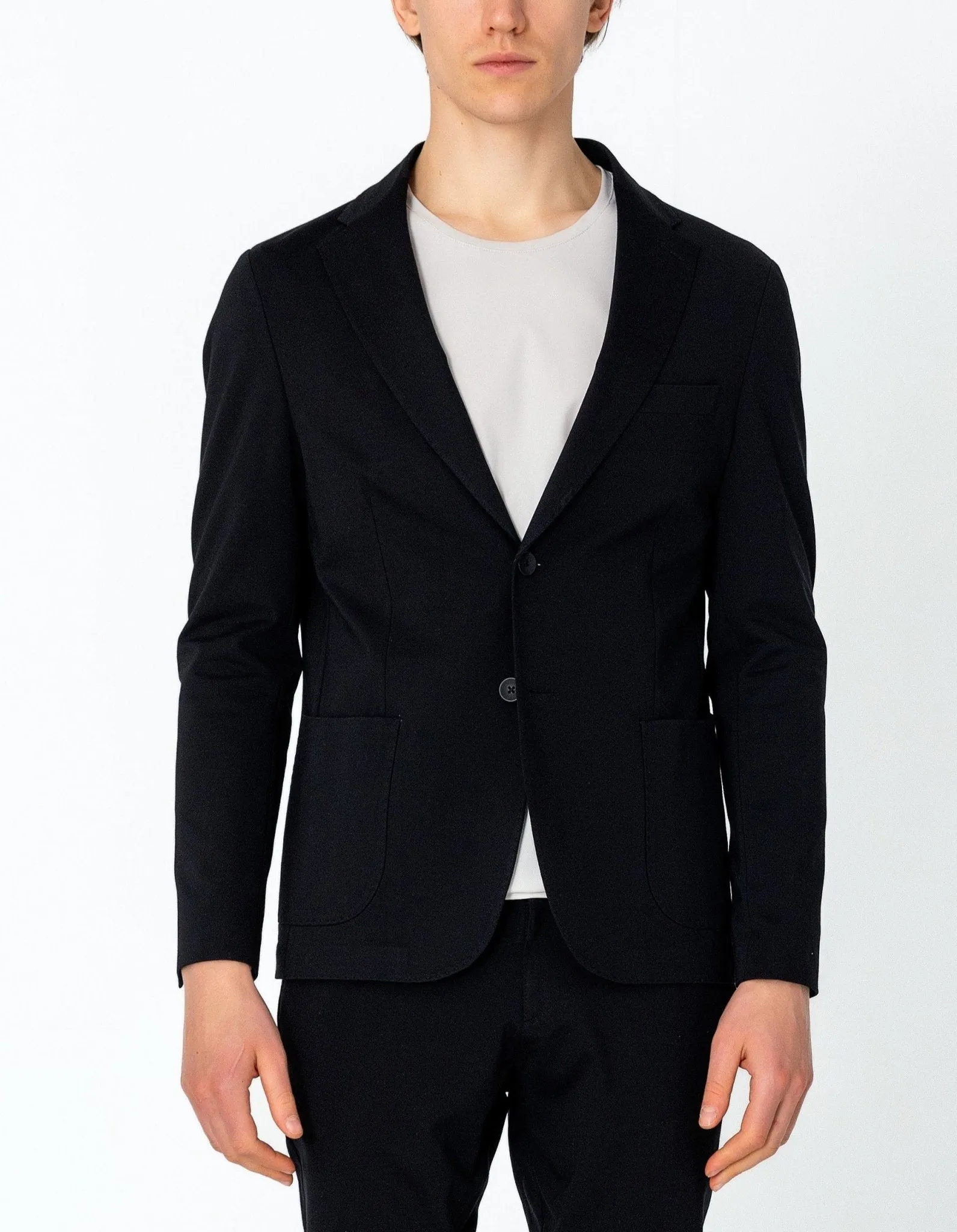 Lightweight Patch Pocket Jacket - Black
