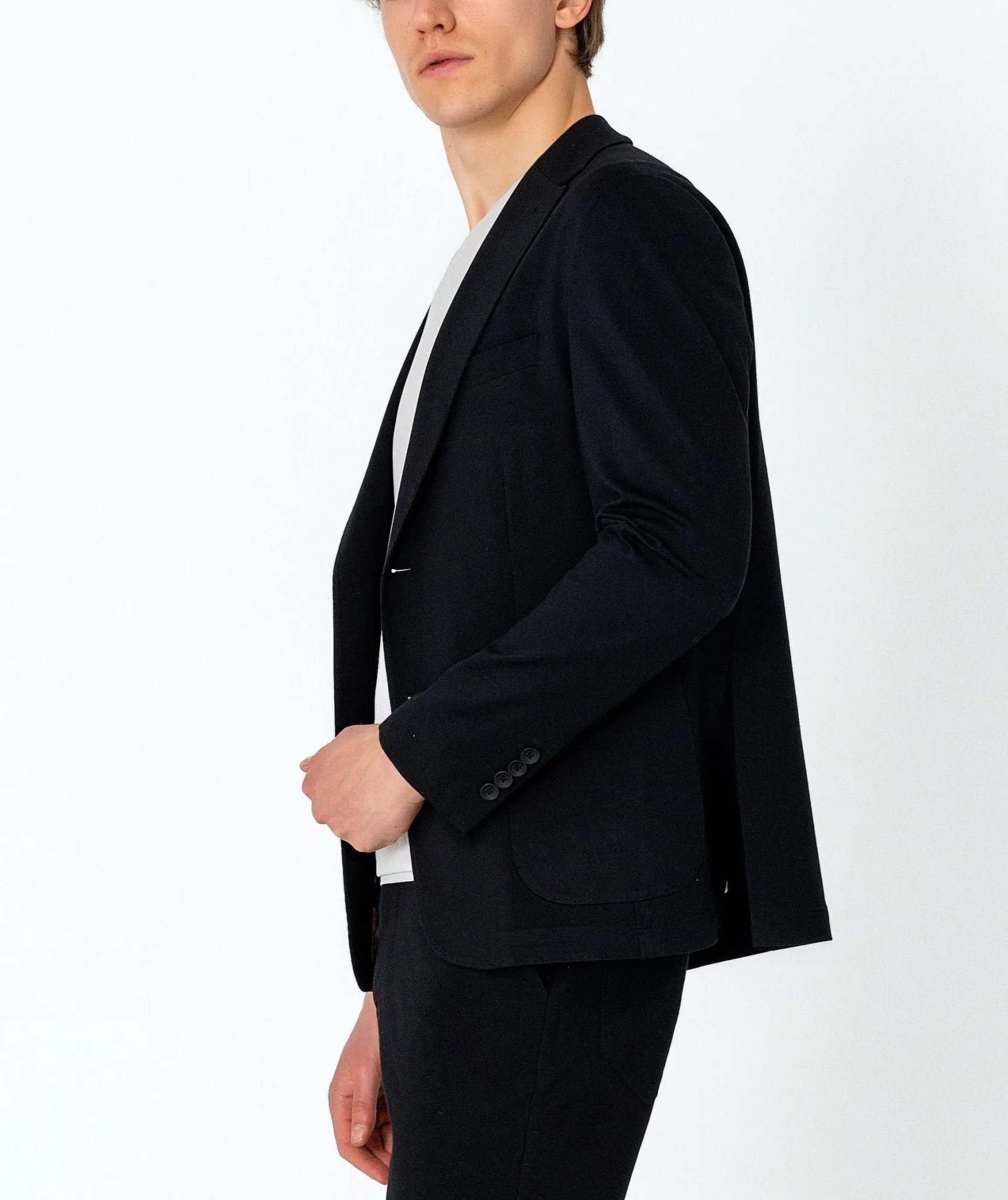 Lightweight Patch Pocket Jacket - Black