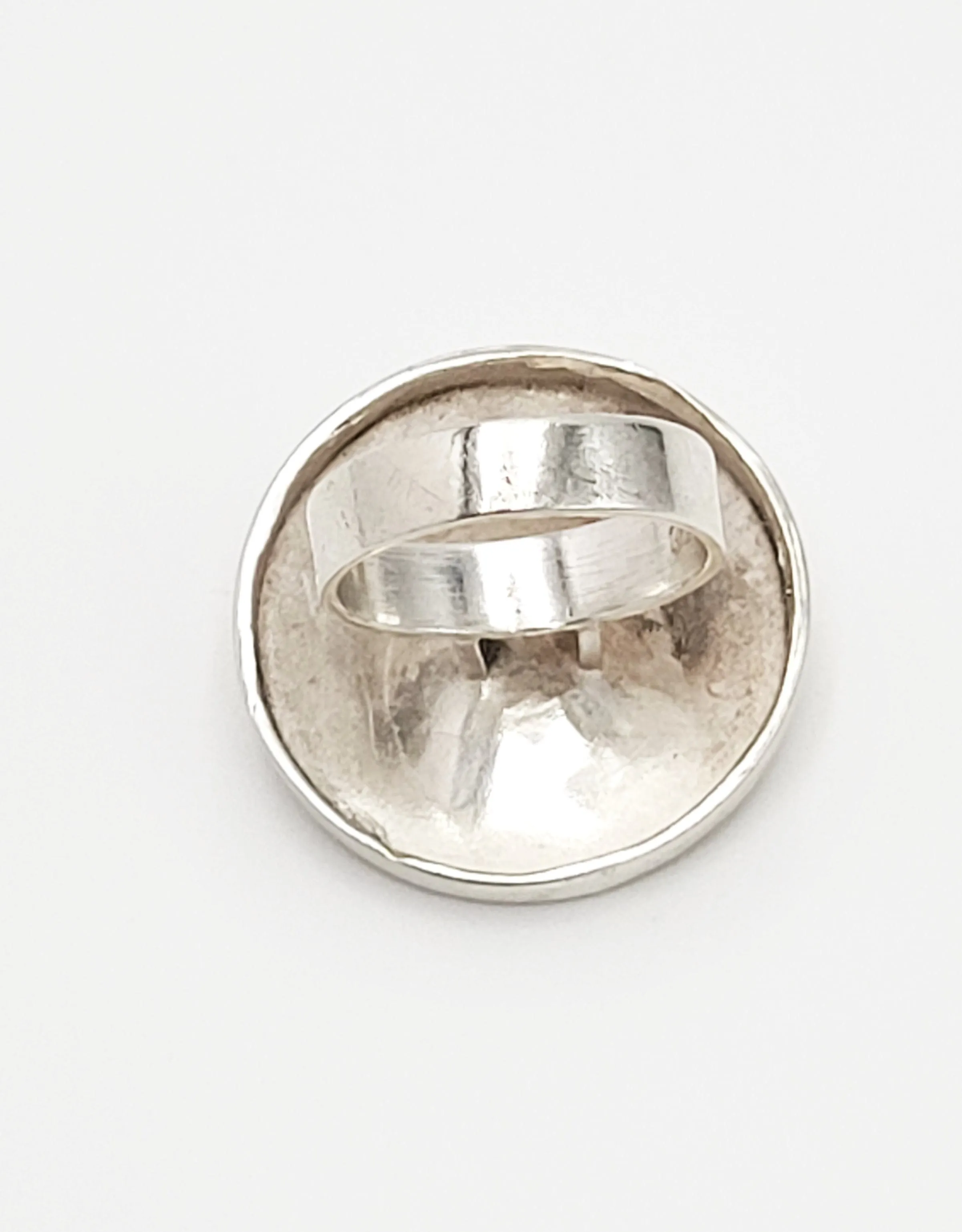 Matti J Hyvärinen Sirokoru Finland Abstract Mod Sterling Silver Ring Circa 1972