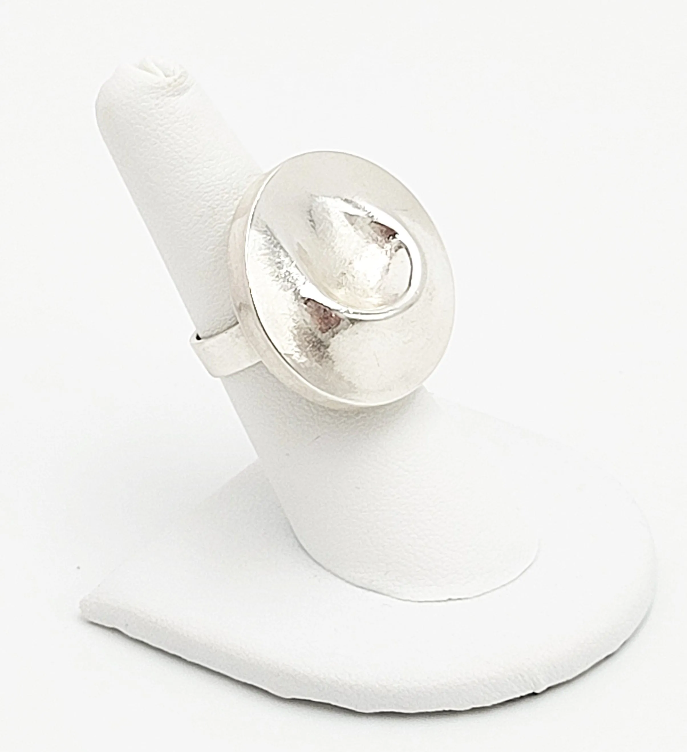 Matti J Hyvärinen Sirokoru Finland Abstract Mod Sterling Silver Ring Circa 1972