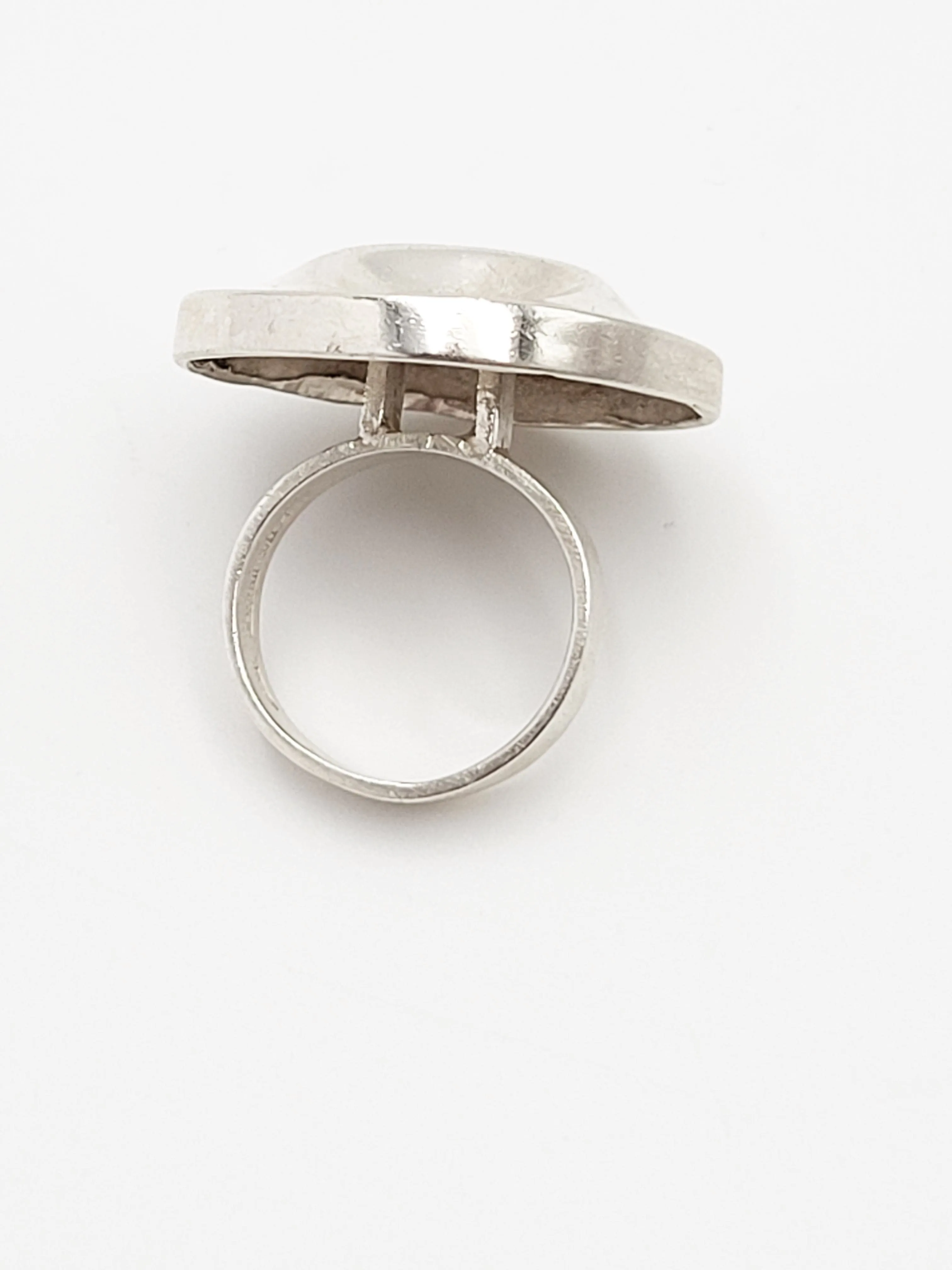 Matti J Hyvärinen Sirokoru Finland Abstract Mod Sterling Silver Ring Circa 1972